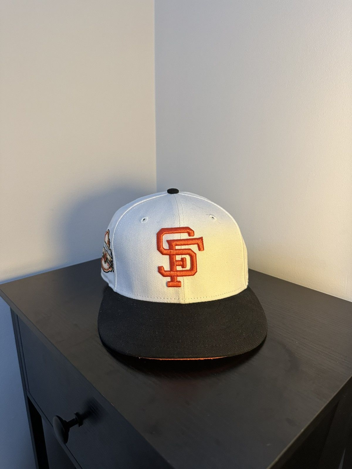 New Era San Francisco Giants Fitted Dual Patch Cream/Black/Orange Size ONE SIZE - 2 Thumbnail