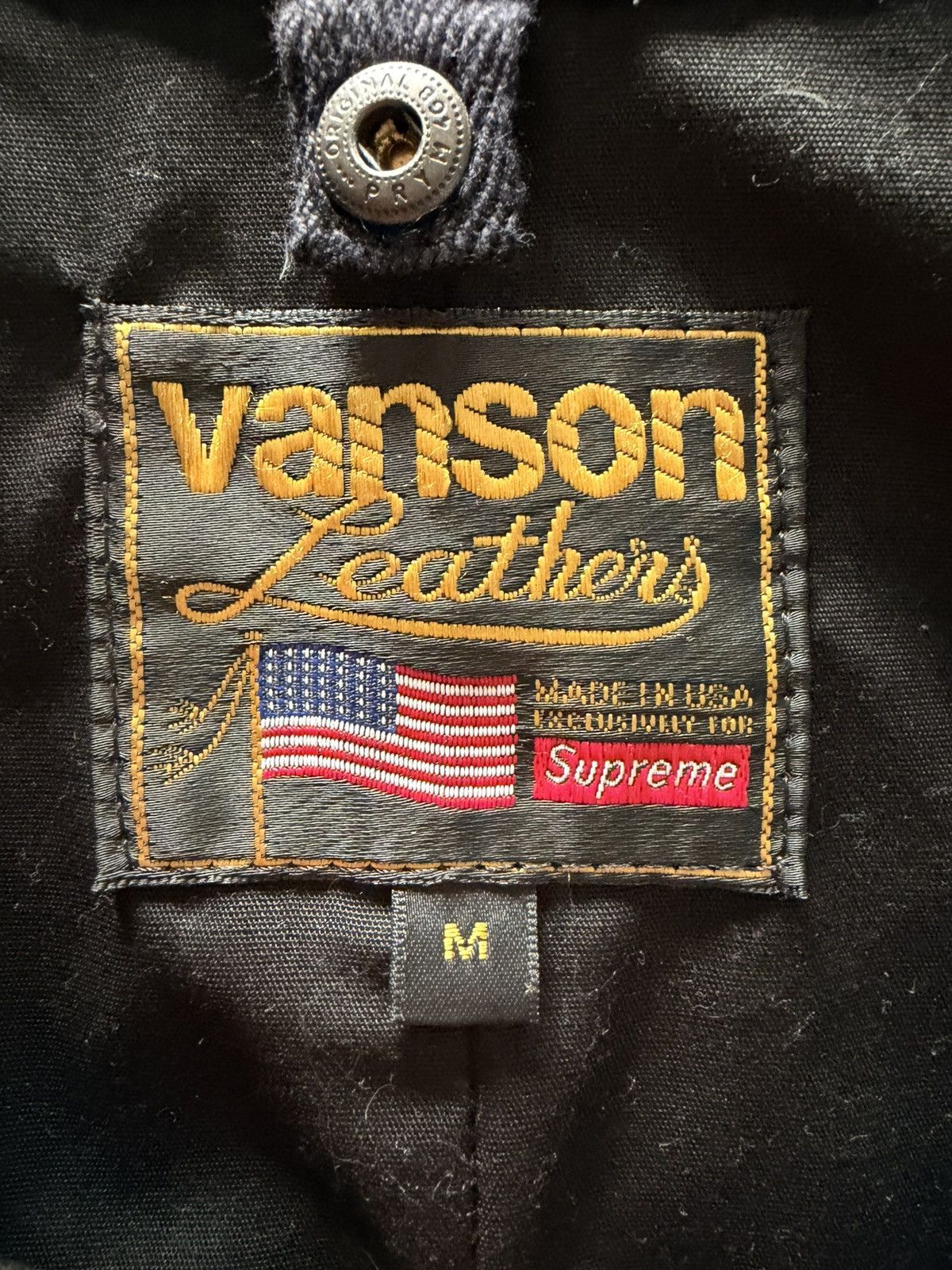 Supreme × Vanson Leathers Supreme Vanson Bones Leather jacket Size US M / EU 48-50 / 2 - 8 Thumbnail