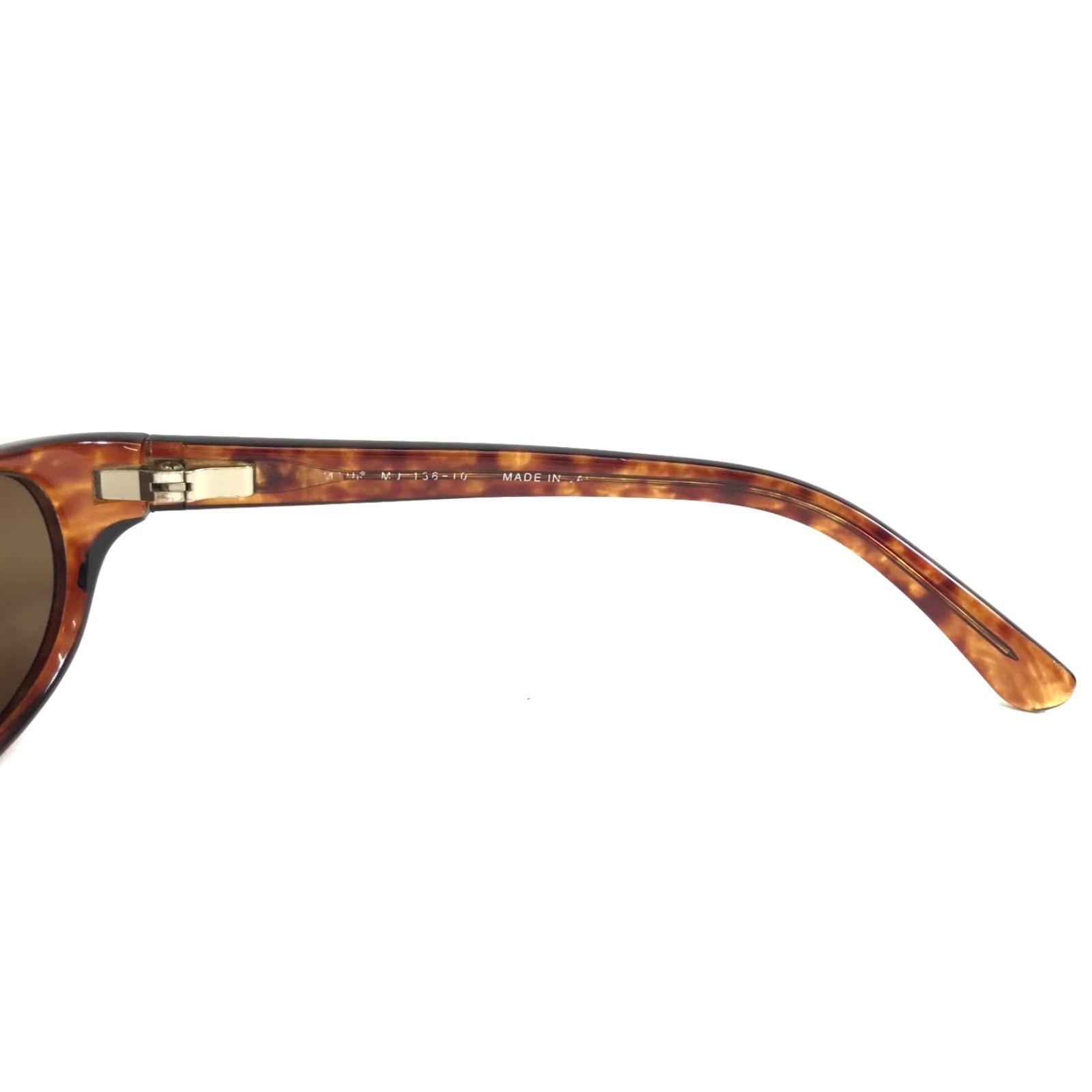 VINTAGE Maui Jim Sunglasses MJ136-10 Cyclone Wrap Unisex Adults Brown Tortoise Polarized UV400 Sunglasses