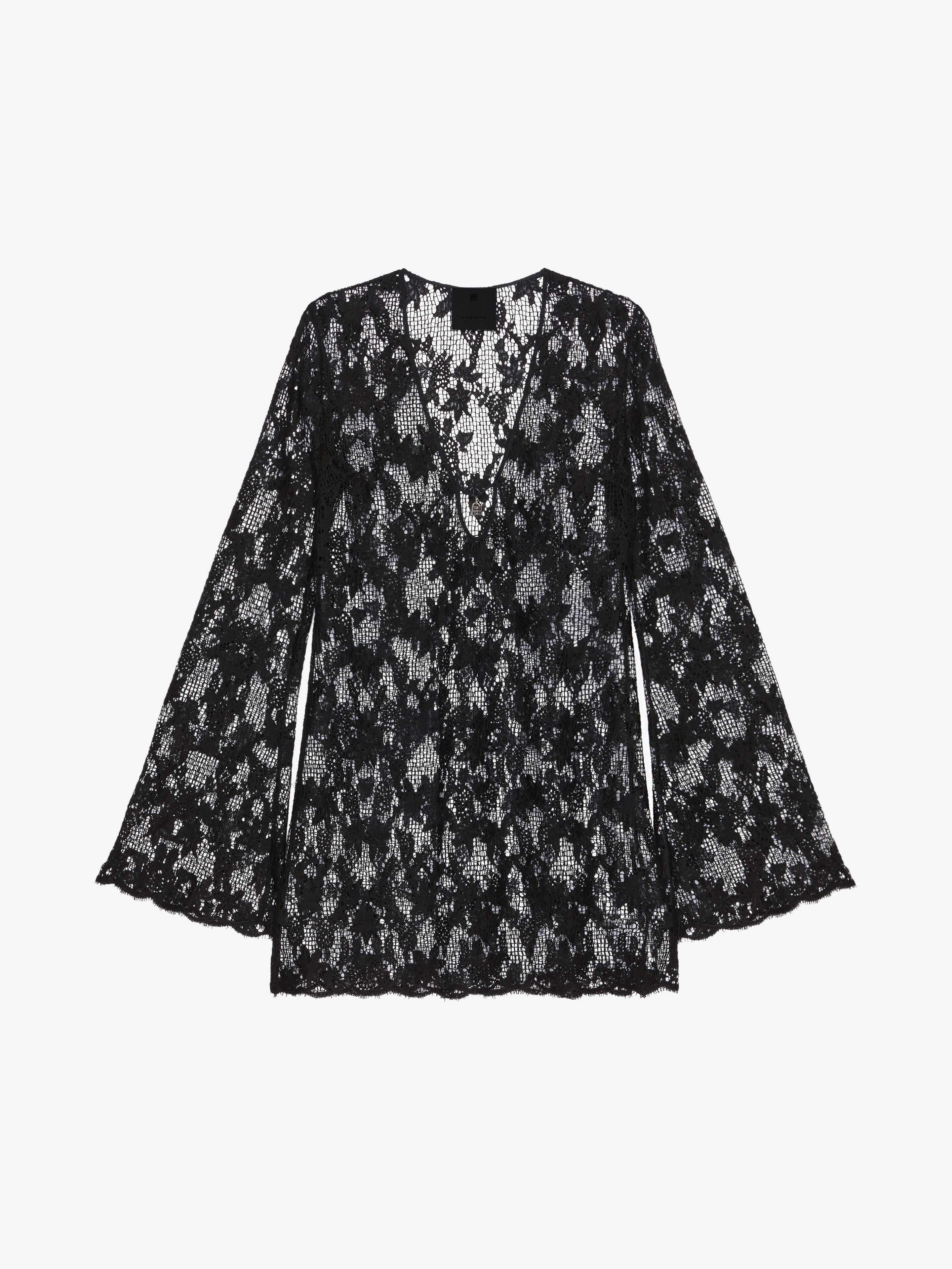 o1srvl11e0725 Lace Dress in Black