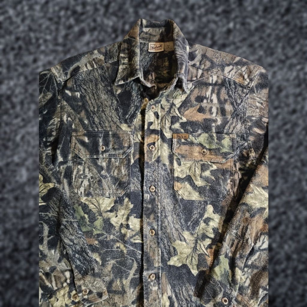 Vintage VINTAGE Woolrich Chamois Camo Button-Up Shirt 100% Cotton Advantage Sz Med Increase visibility by Language Size US M / EU 48-50 / 2 - 1 Thumbnail