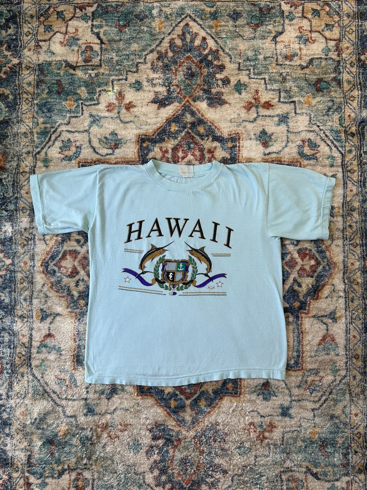 Vintage Vintage 1980s Hawaii Swordfish T-shirt Medium Size US M / EU 48-50 / 2 - 1 Thumbnail