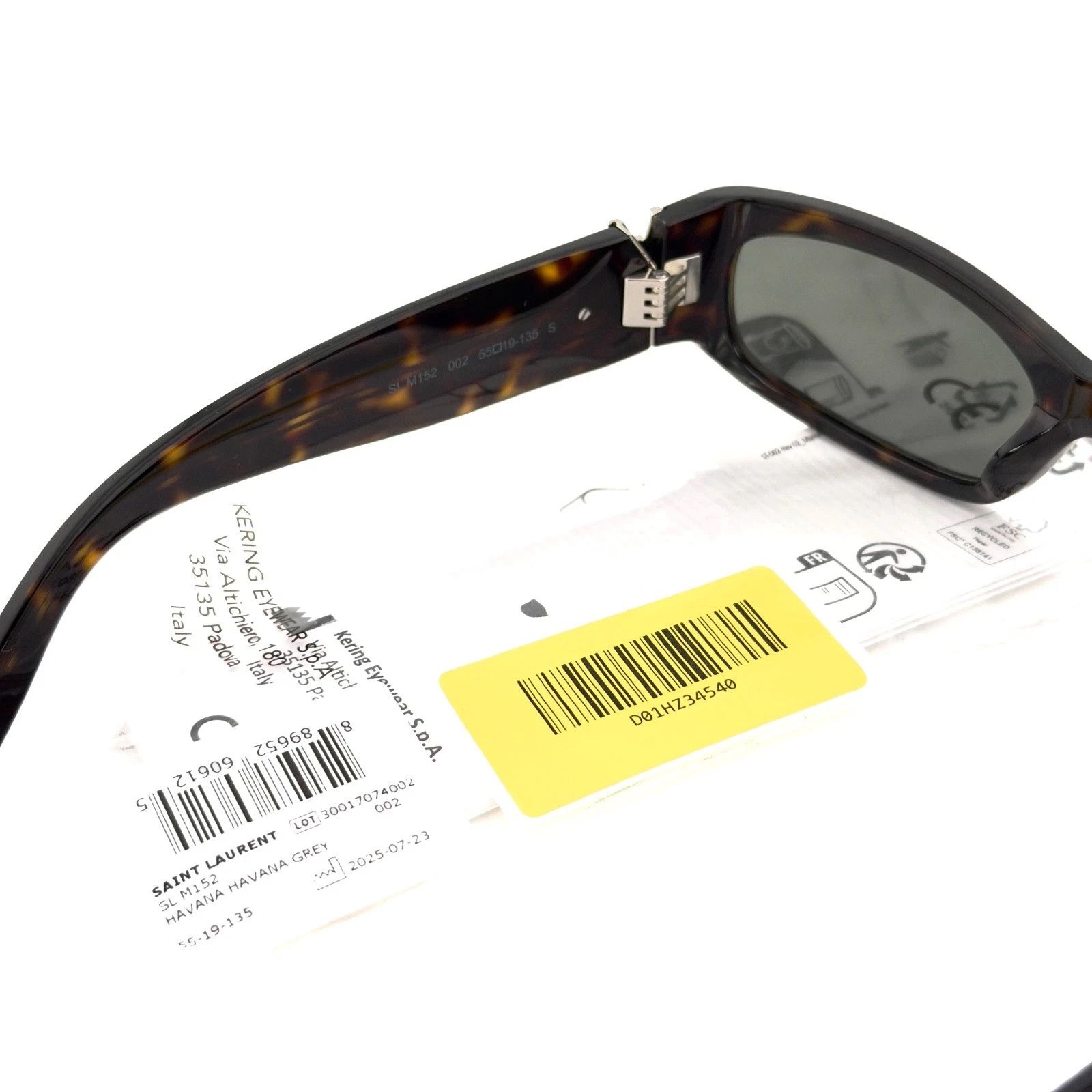 Saint Laurent Paris SAINT LAURENT SHADE SL M152 SLM152 Logo Wrap Sunglass 002 Size ONE SIZE - 8 Thumbnail