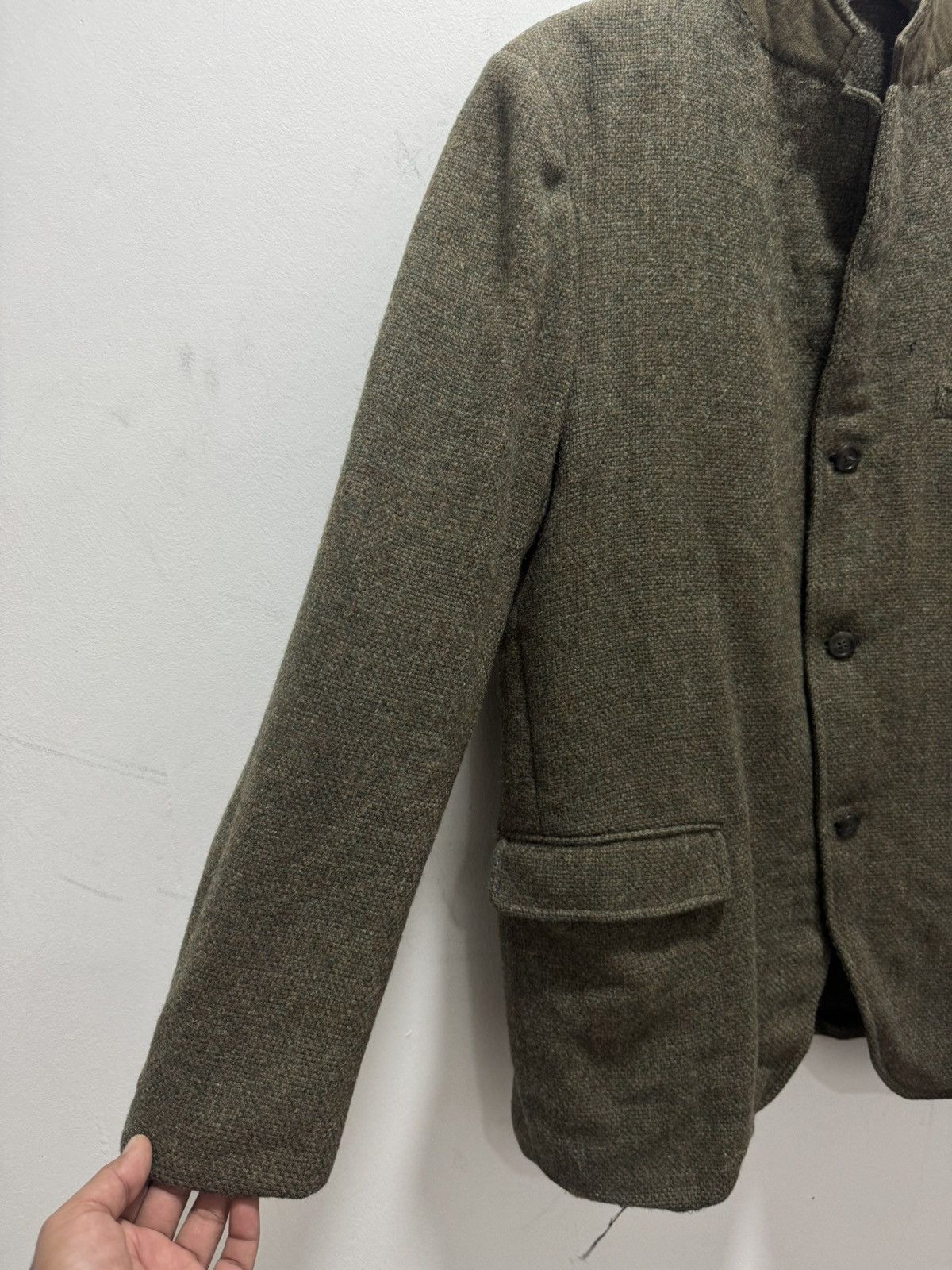 Designer × Harris Tweed DISTRESSED HARRIS TWEED HAND WOVENWOOL BLAZER JACKET Size US S / EU 44-46 / 1 - 5 Thumbnail