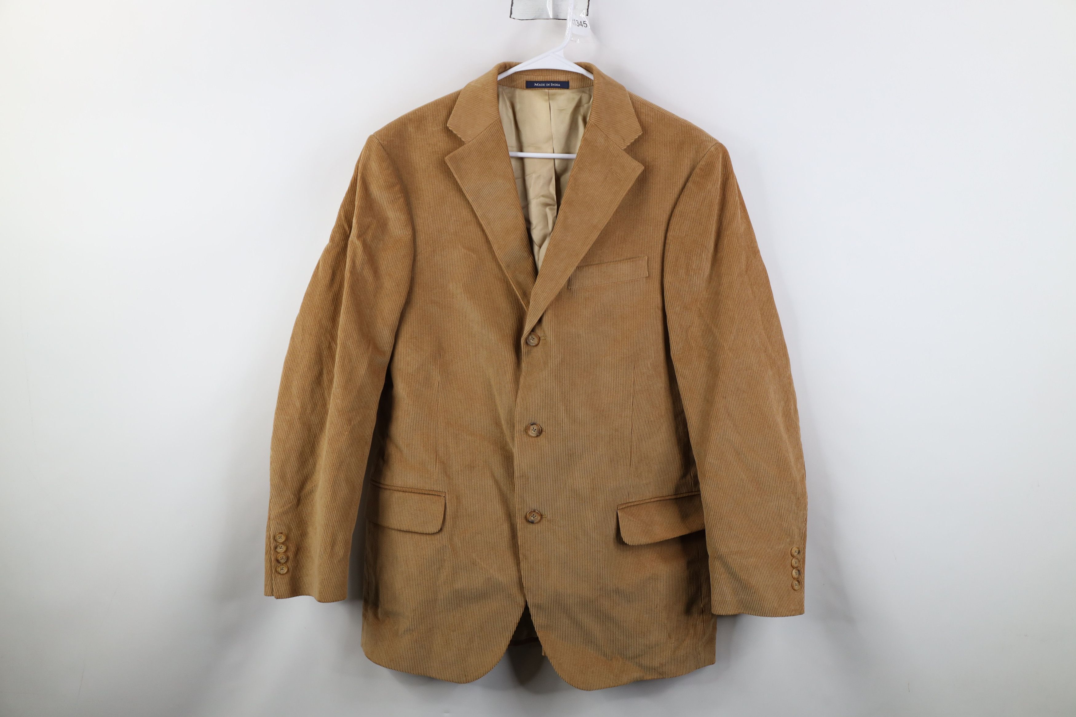 Lands' End Vintage 90s Lands End Suit Coat Blazer Jacket Khaki Brown Size US XL / EU 56 / 4 - 1 Thumbnail