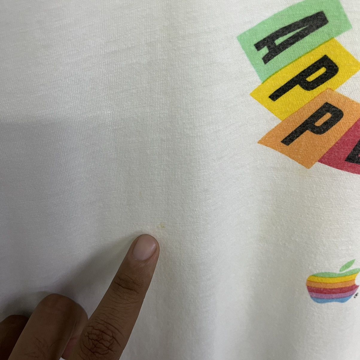 Apple × Vintage *Rare!! Vintage APPLE Macintosh apple magic 95 tee Size US L / EU 52-54 / 3 - 4 Thumbnail