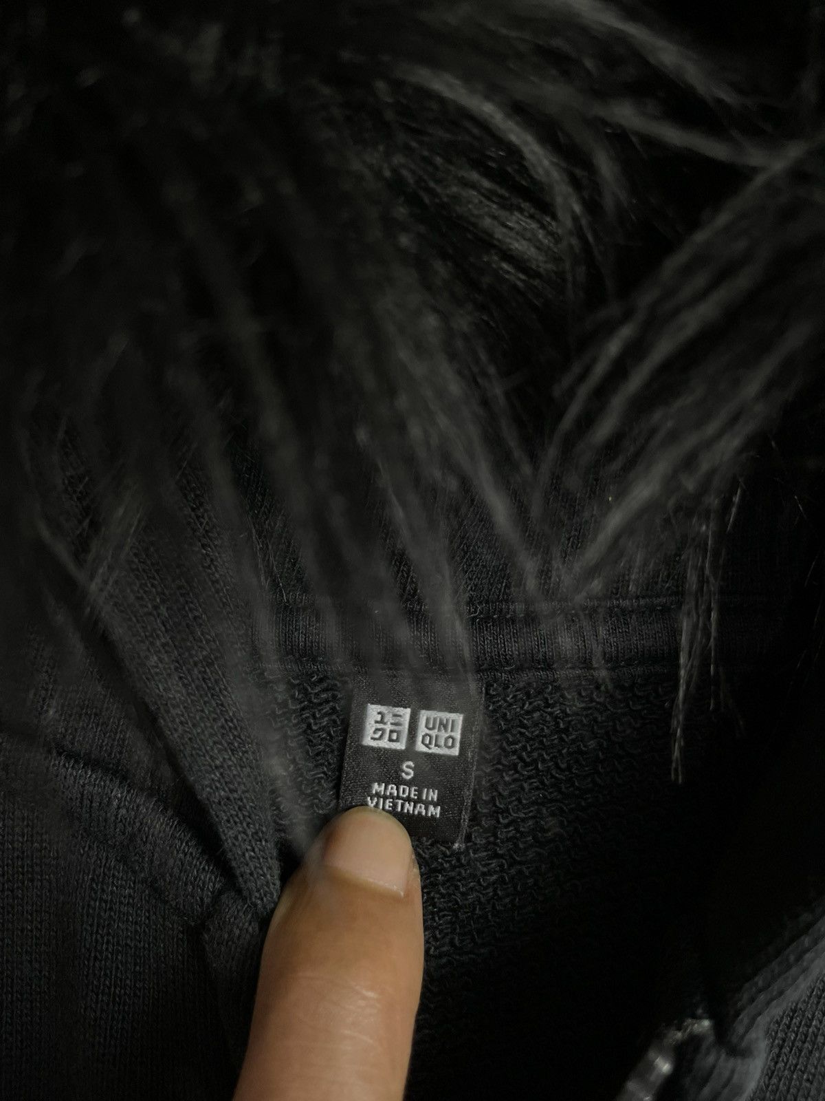 Japanese Brand Black Zip fur hoodie Size US S / EU 44-46 / 1 - 4 Thumbnail