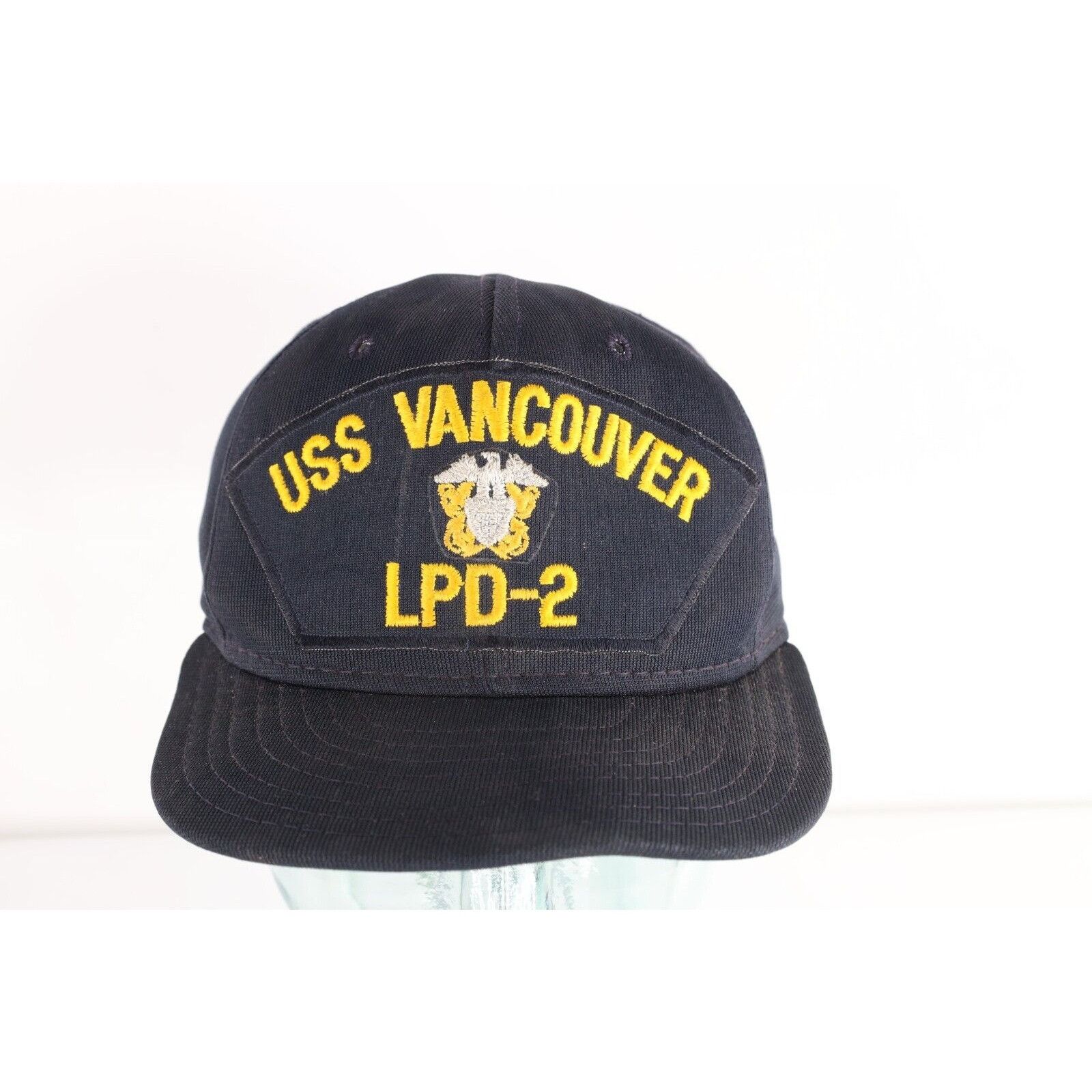 Vintage Vintage 90s Distressed USS Vancouver LPD-2 War Ship Snapback Size ONE SIZE - 1 Thumbnail