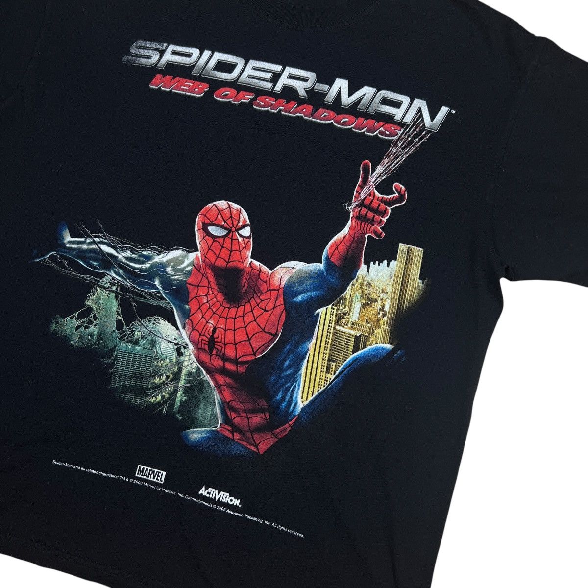 Vintage 2009 SPIDER-MAN WEB OF SHADOWS Size US XL / EU 56 / 4 - 2 Thumbnail