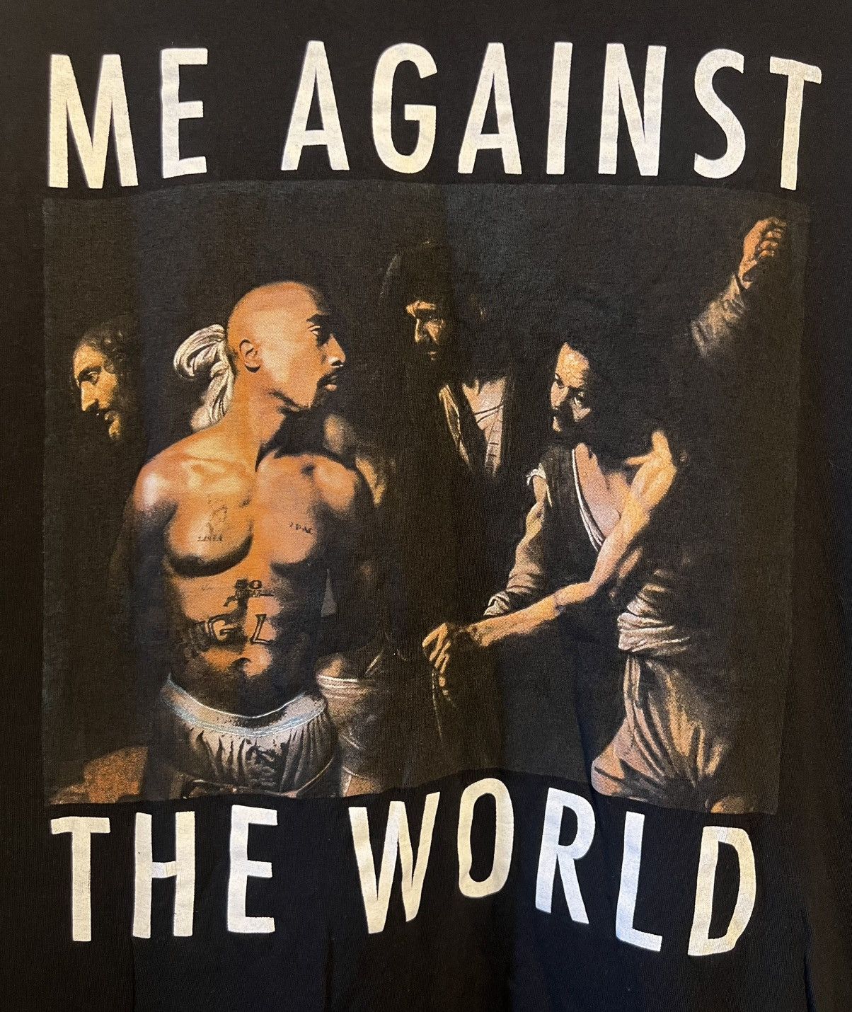 Rap Tees Authentic Tupac me against the world black apostle tee xl Size US XL / EU 56 / 4 - 2 Thumbnail