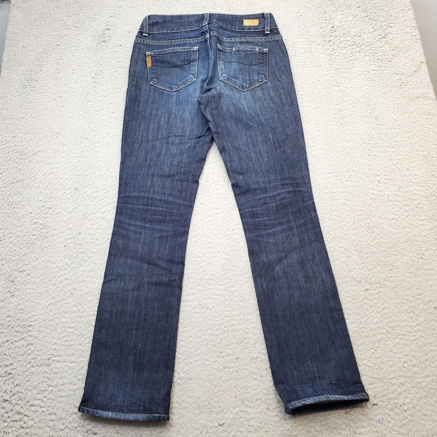 Paige Paige Bootcut Jeans Women's 26 Navy Premium Denim 2-Button Fly Cotton Size 26" / US 2 / IT 38 - 2 Thumbnail