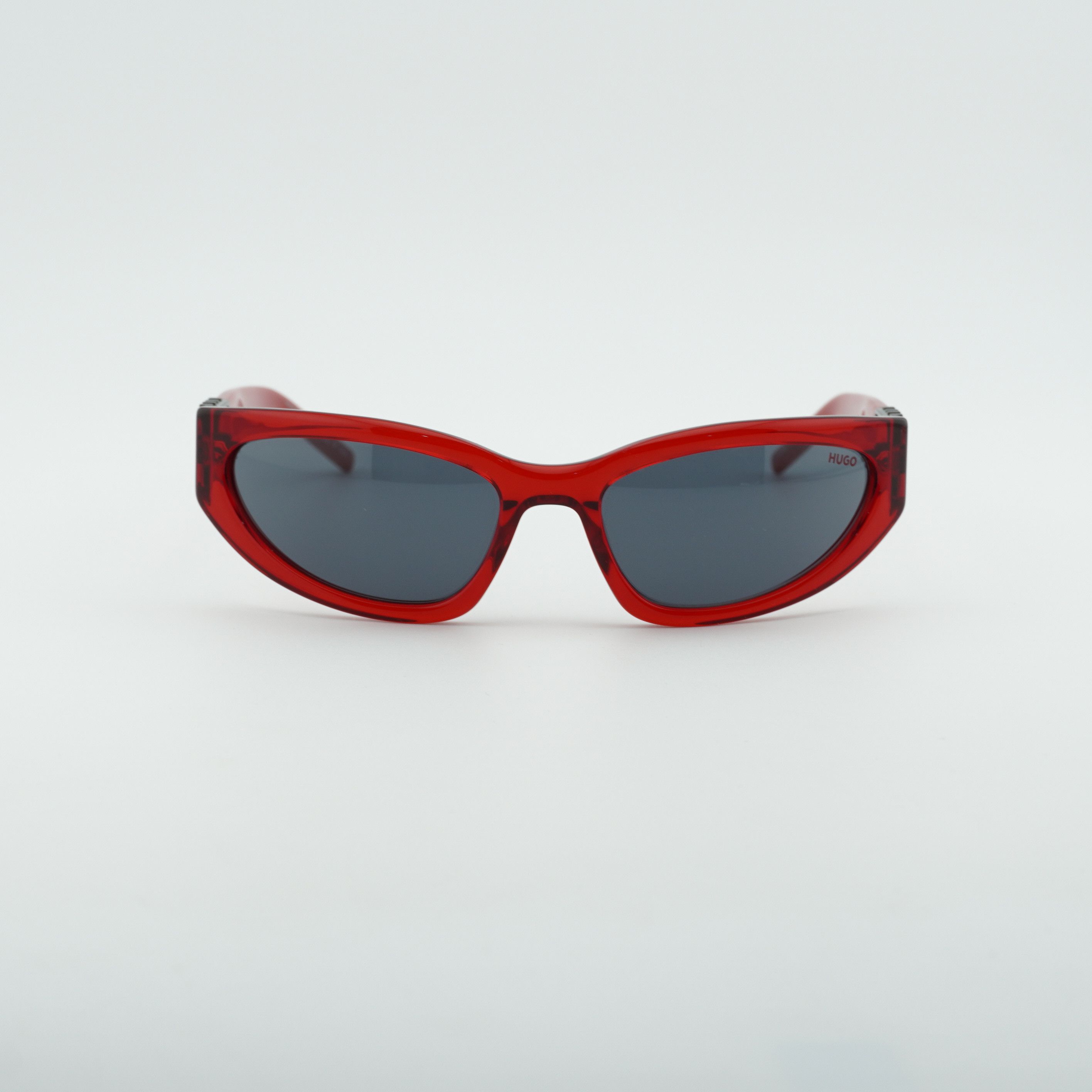 Hugo HUGO HG 1255/S 0C9A IR Sunglasses Red Oval Frame Size ONE SIZE - 5 Thumbnail