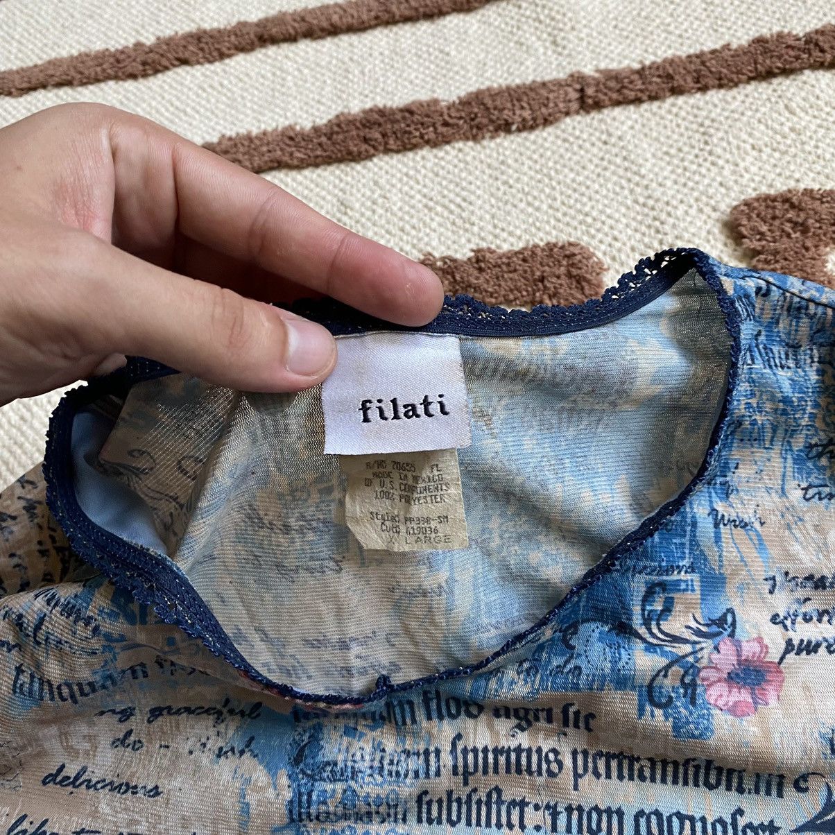 20471120 VINTAGE FILATI 90s LIKE JEAN PAUL GAULTIER MESH LONGSLEEVE Size L / US 10 / IT 46 - 3 Thumbnail