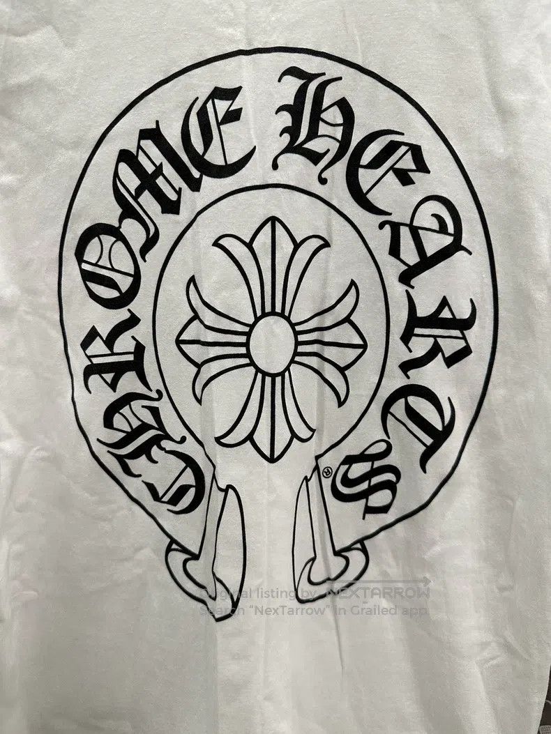 Chrome Hearts CHROME HEARTS Size L Classic horseshoe white short sleeves Size US L / EU 52-54 / 3 - 4 Thumbnail