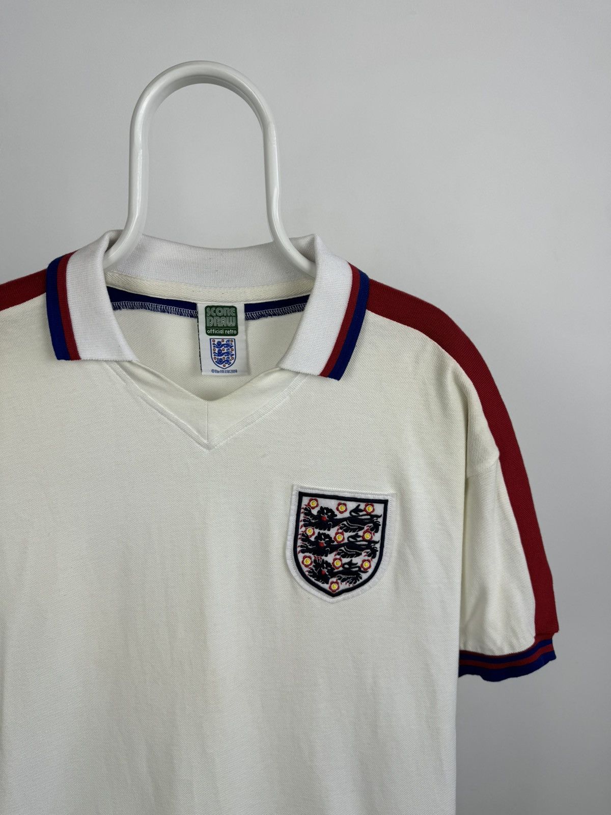 Vintage Vintage Score Draw Official Retro England 1974-1980 Shirt Size US L / EU 52-54 / 3 - 2 Thumbnail