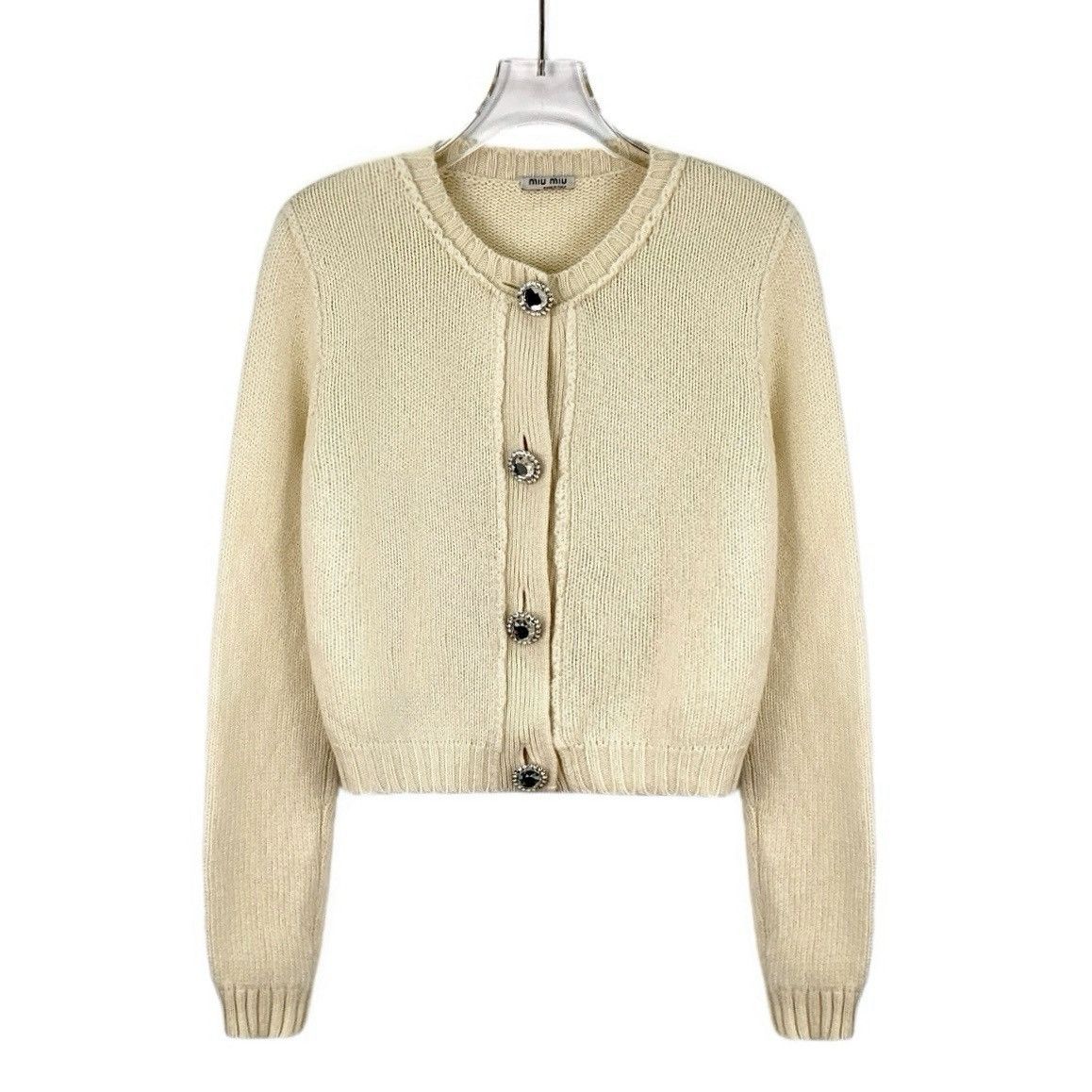 Miu Miu Miu Miu beige cashmere sweater Size XS / US 0-2 / IT 36-38 - 1 Thumbnail