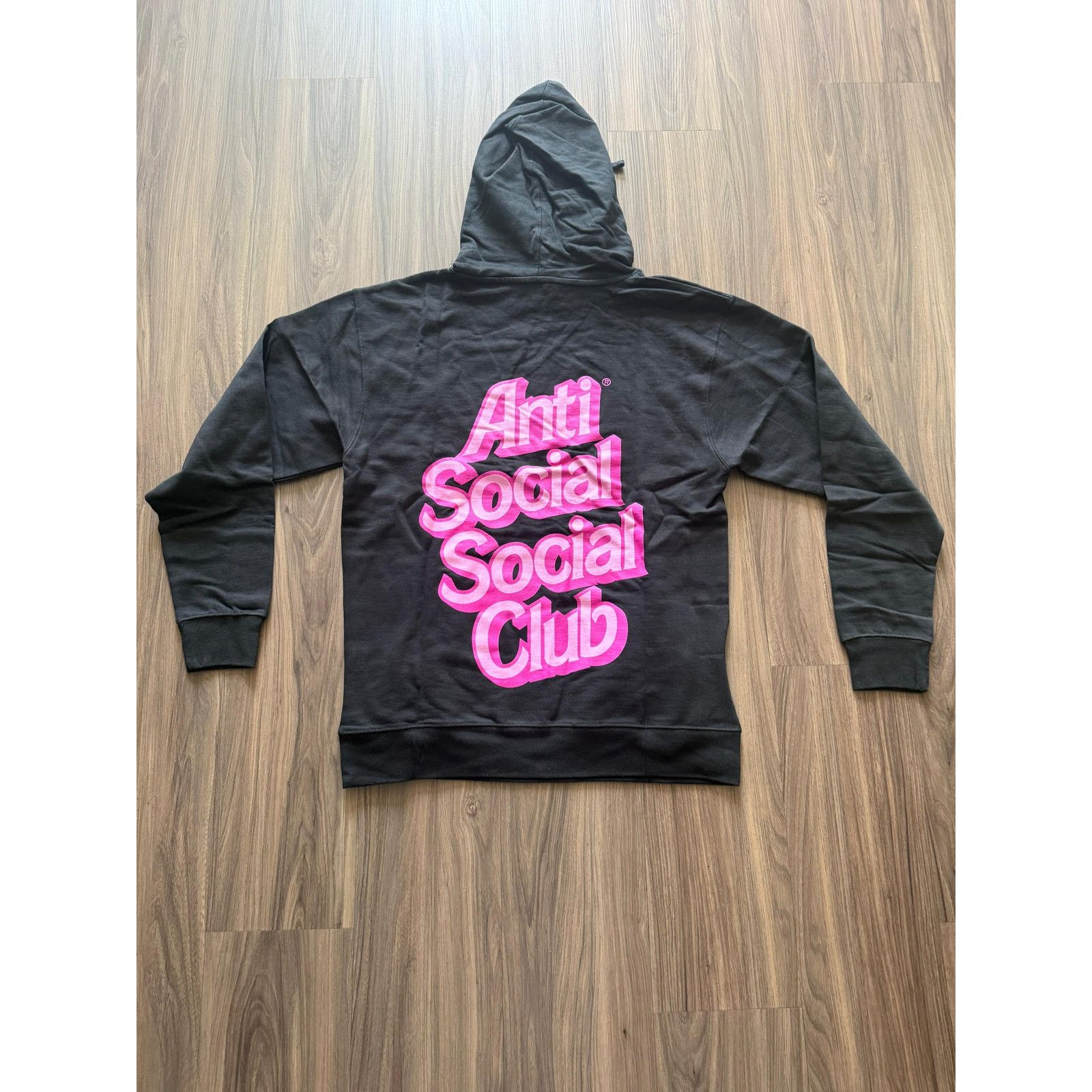 Anti Social Social Club Anti Social Social Club Pink Logo Hoodie Black NWT Size M / US 6-8 / IT 42-44 - 2 Thumbnail