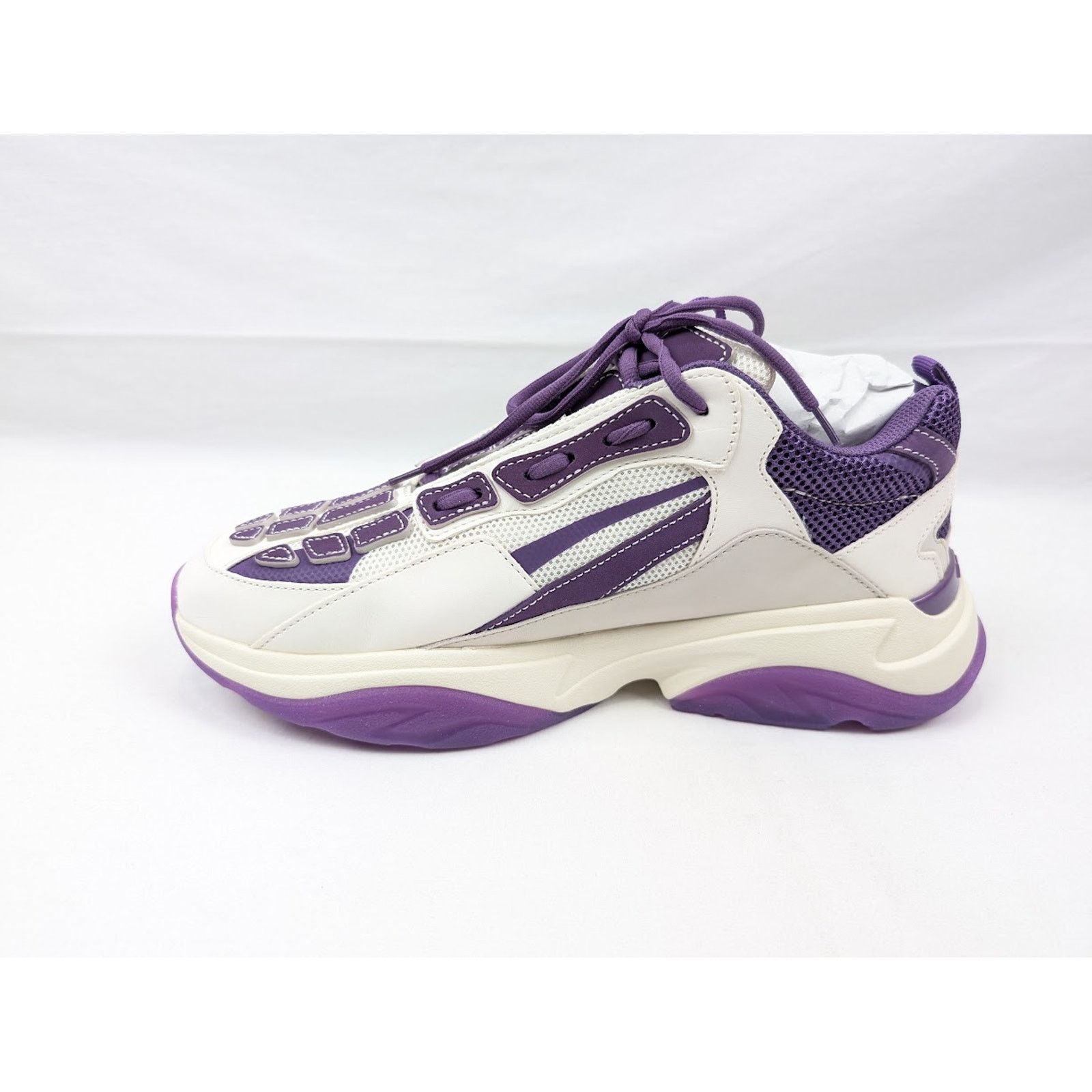 Amiri o1rshd1 Bone Runners in Cream/Purple Size US 13 / EU 46 - 8 Thumbnail