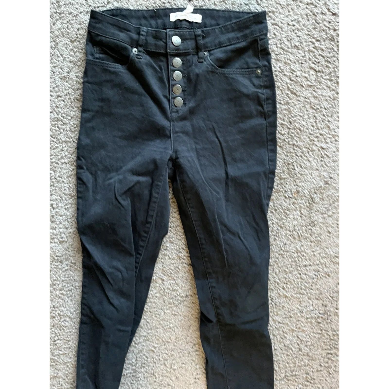 BCBGeneration BCBGeneration Jeans Women's Sz 26 Black Regular Fit Mid Rise Denim Stretch Pants Size 26" / US 2 / IT 38 - 2 Thumbnail