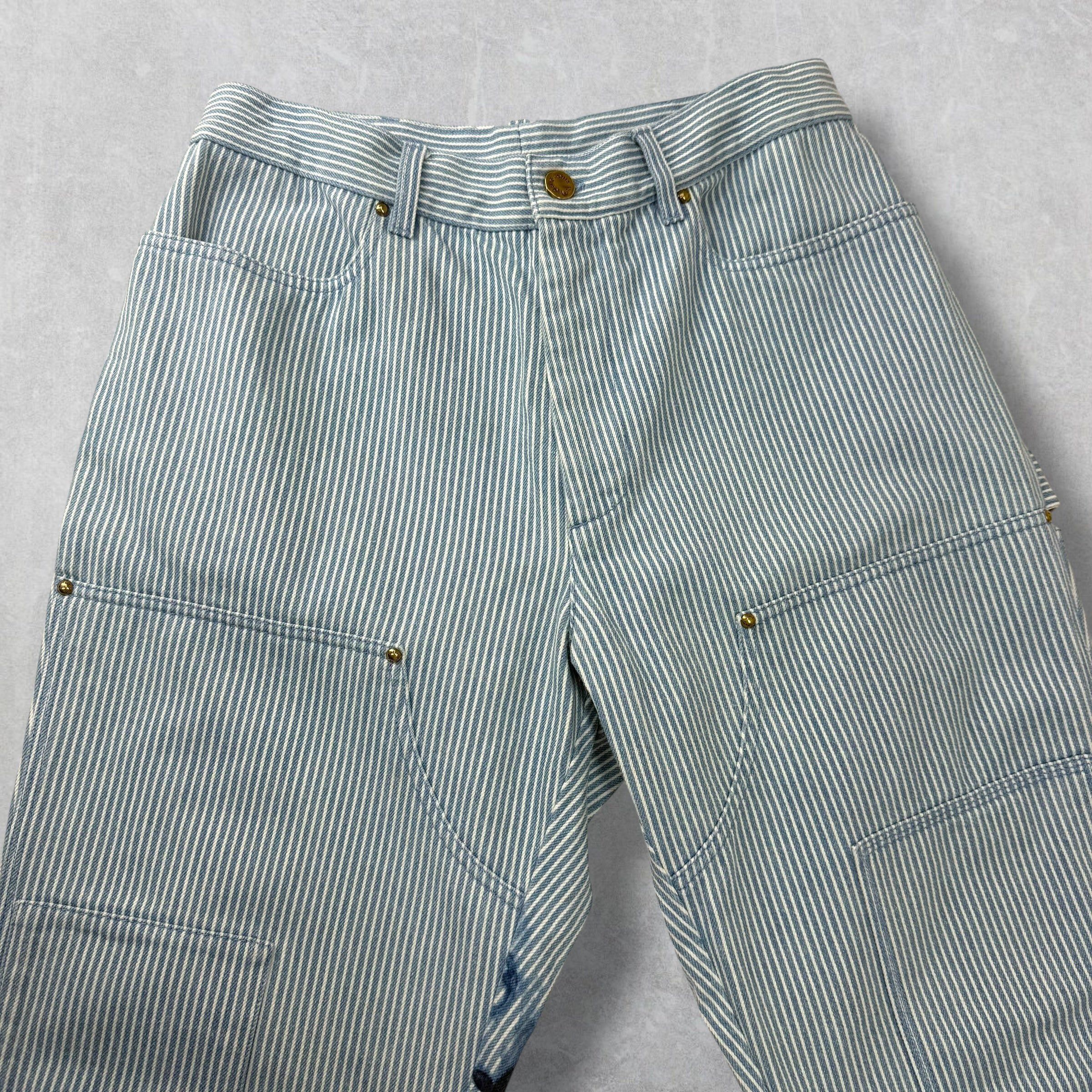 Louis Vuitton Louis Vuitton Watercolor Stripe Denim Cargo Pants 34 Size US 34 / EU 50 - 6 Thumbnail