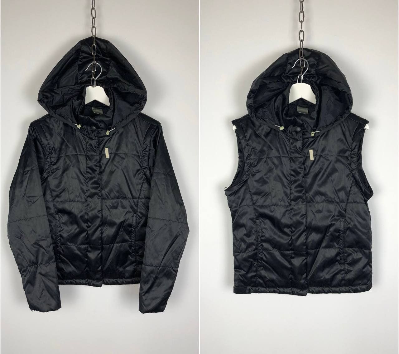 Nike Nike Vintage Jacket 2in1 Transform Vest Black size S Size S / US 4 / IT 40 - 1 Thumbnail