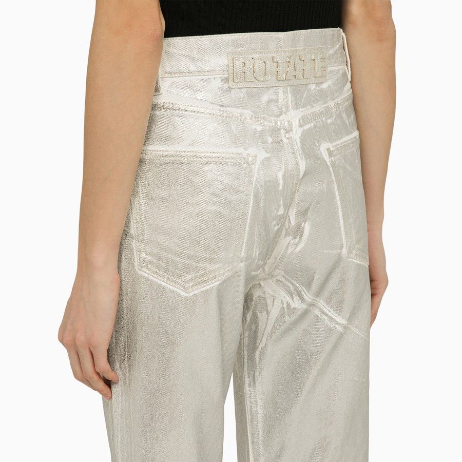 ROTATE o1d2blof0924 Denim Pant in White Size 27" / US 4 / IT 40 - 5 Thumbnail