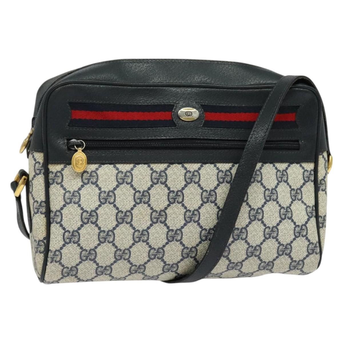 Gucci GUCCI GG Supreme Sherry Line Shoulder Bag Pvc Navy Gold 001 Size ONE SIZE - 1 Thumbnail