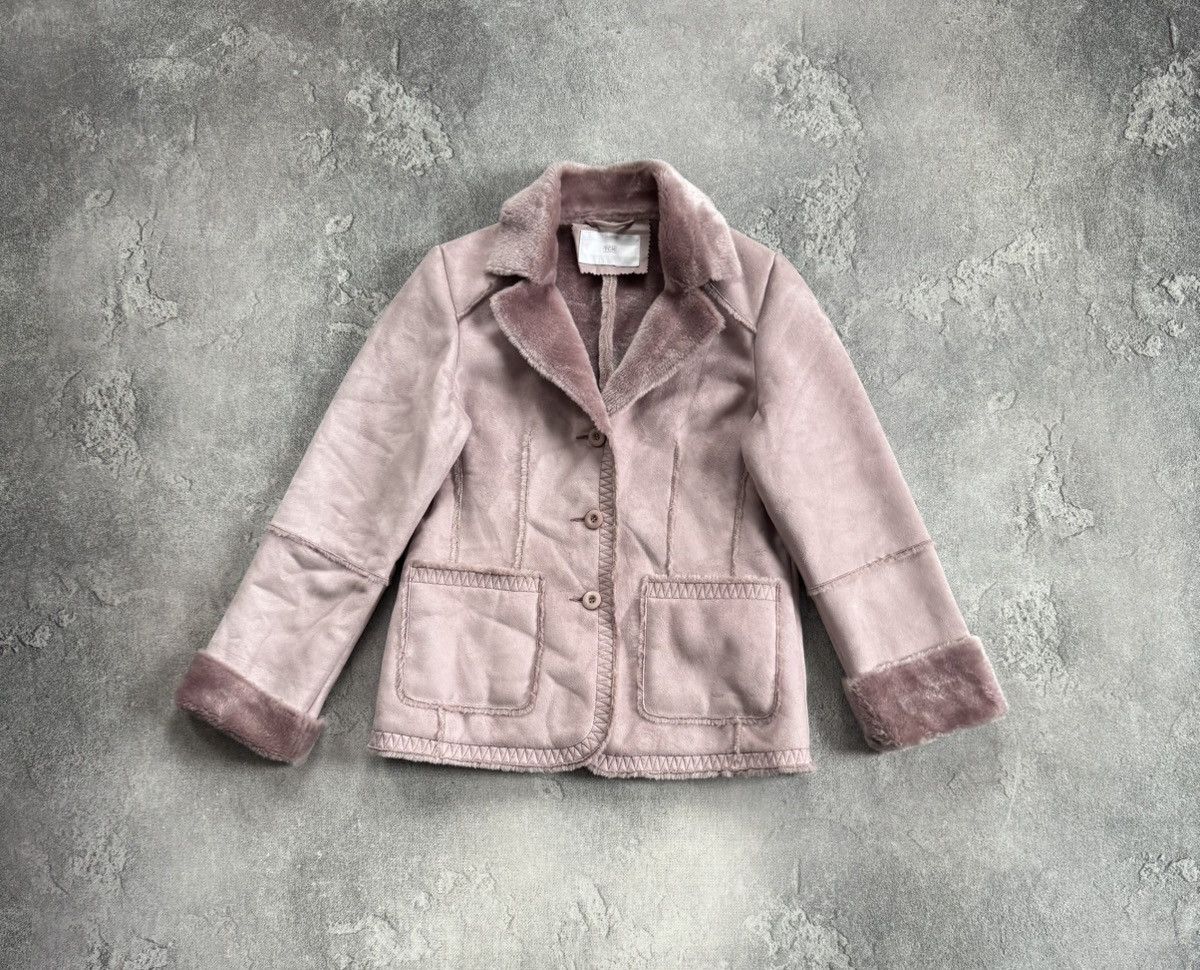 Miss Sixty TCM retro vintage fax fur coat linned sherpa jacket Y2K LGB Size S / US 4 / IT 40 - 7 Thumbnail