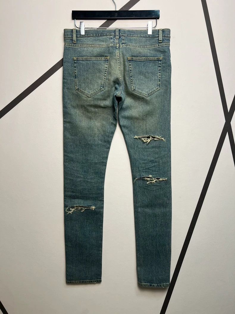 Saint Laurent Paris saint Laurent parisFall/Winter 14 D02 Four Cut Blue Washed Size US 31 - 2 Thumbnail