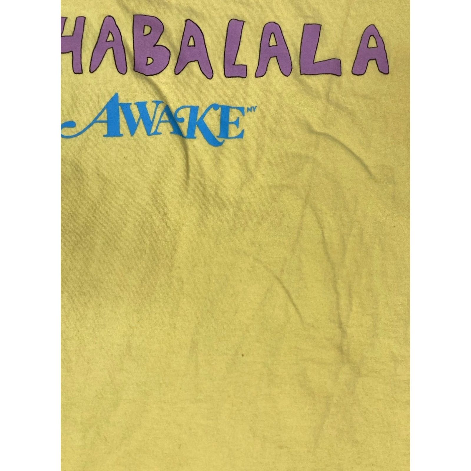Awake NY Awake Tschabalala Design Miami Graphic T-shirt Men Medium Yellow Short Sleeve Size US M / EU 48-50 / 2 - 5 Thumbnail