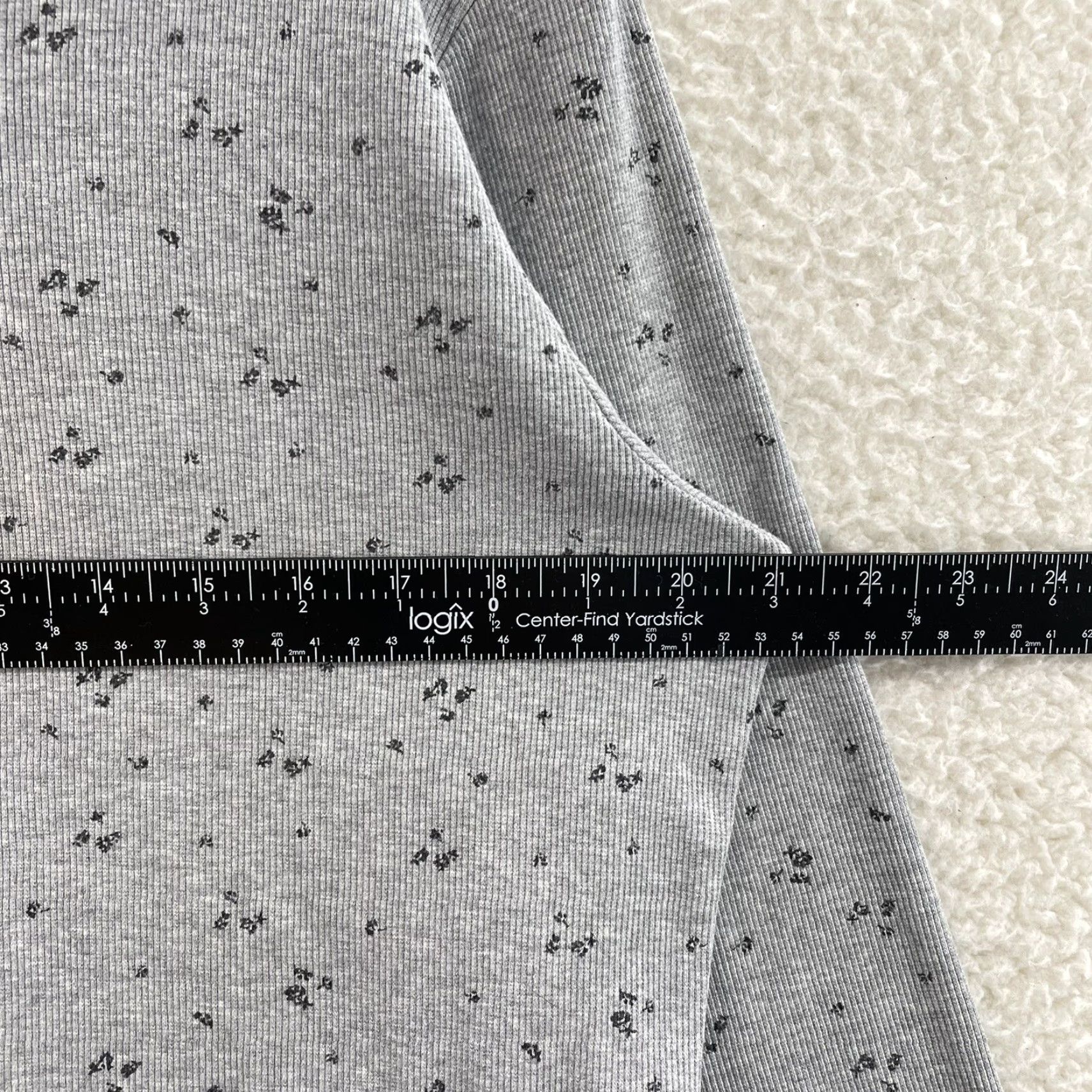 Faded Glory VINTAGE 90s Y2K Henley Top XL Thermal Waffle Knit Grey Ditsy Floral Fairy Grunge Shirt Mens Size XL / US 12-14 / IT 48-50 - 6 Thumbnail