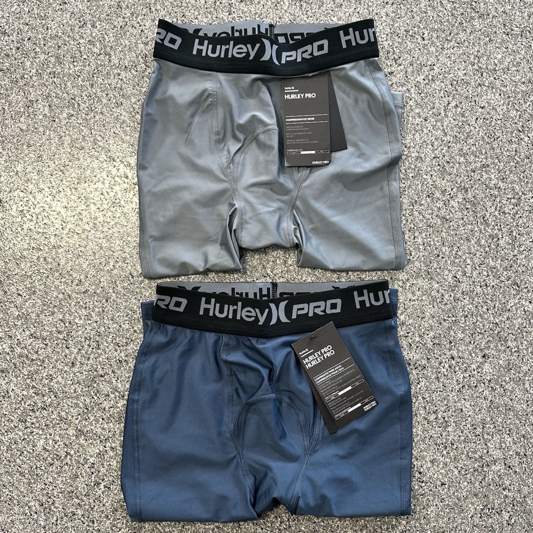 Hurley Hurley Pro 23” Compression Surf Tights Shorts Mens Size S 50+ UPF 2 Pack Size US 29 - 2 Thumbnail