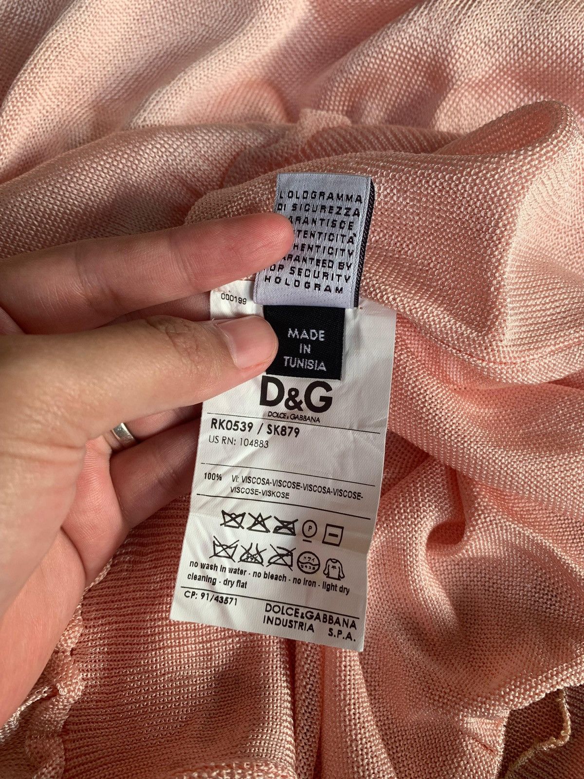 Dolce & Gabbana Dolce & Gabana Glitter Pink Knitwear Sweater Size US M / EU 48-50 / 2 - 10 Thumbnail