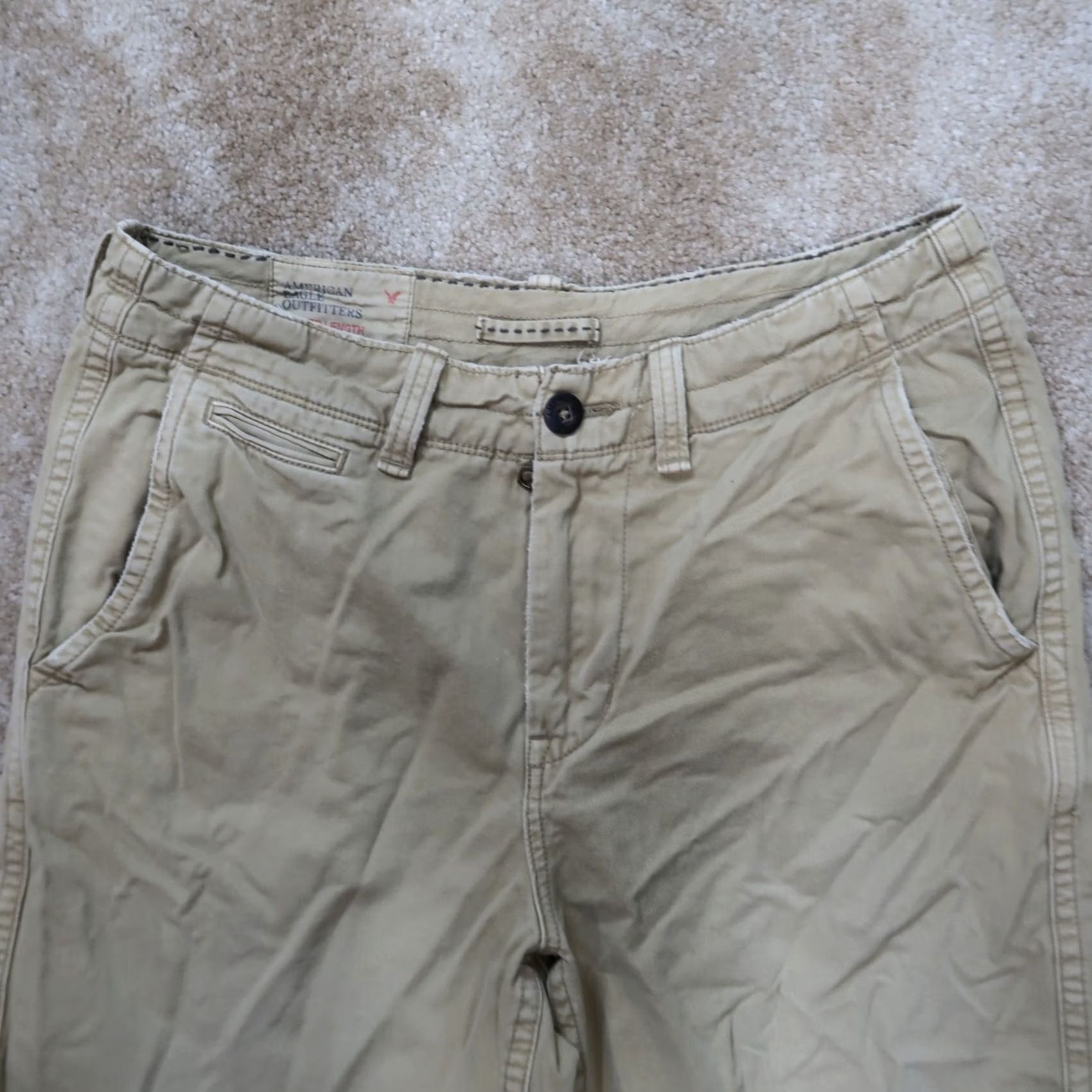 American Eagle Outfitters American Eagle Outfitters Chino Shorts Men 32 Flat Front Beige 5-Pocket Classic Casual Summer Size US 32 / EU 48 - 2 Thumbnail