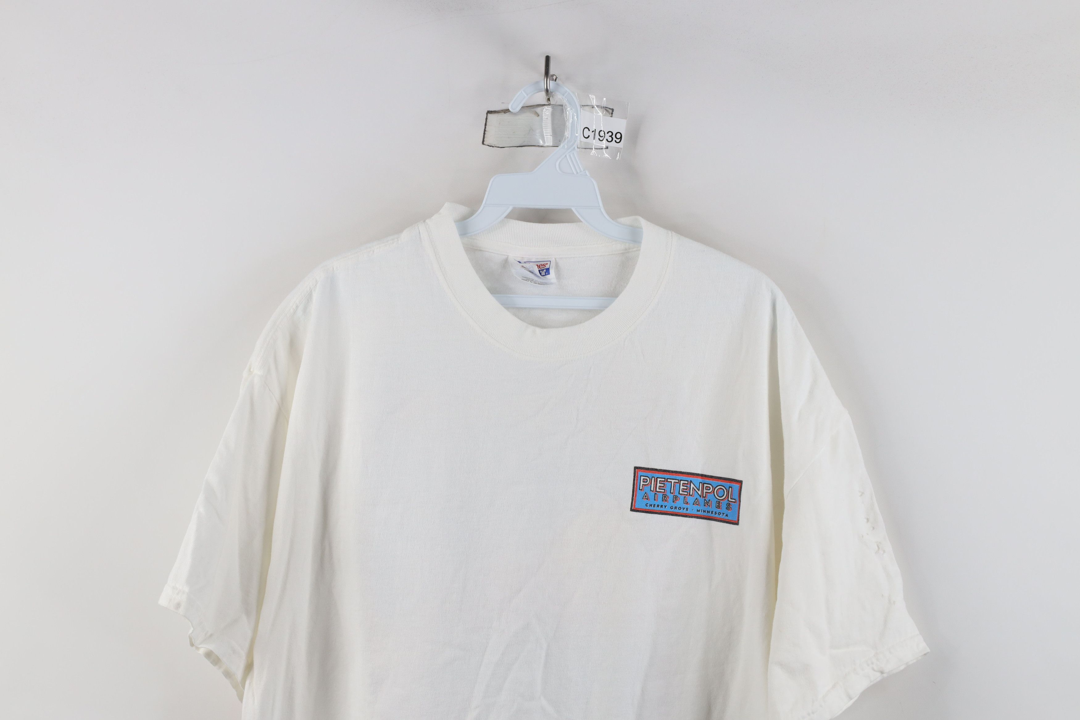 Vintage Vintage 90s Streetwear Spell Pietenpol Airplanes T-Shirt Size US XL / EU 56 / 4 - 2 Thumbnail