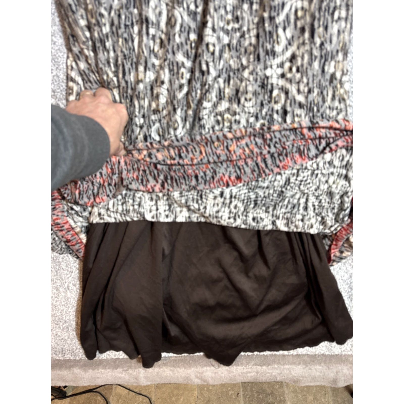 Vintage Beaded Halter Maxi Dress Medium Boho Tribal Festival Ethereal Romantic Y2K Look Dress Size M / US 6-8 / IT 42-44 - 7 Thumbnail