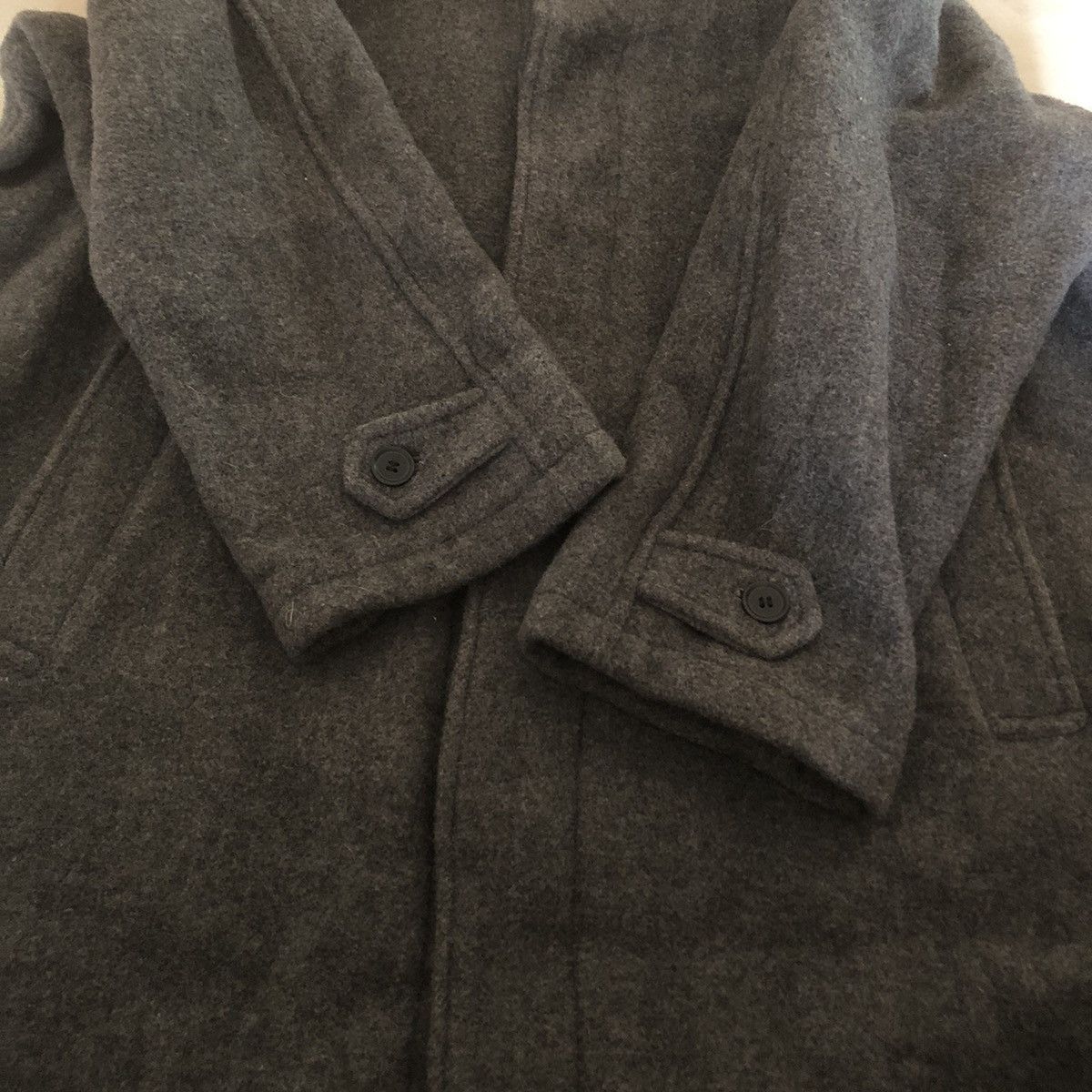 Kansai Yamamoto Kansai Yamamoto Wool Long Coat Button Size US L / EU 52-54 / 3 - 9 Thumbnail