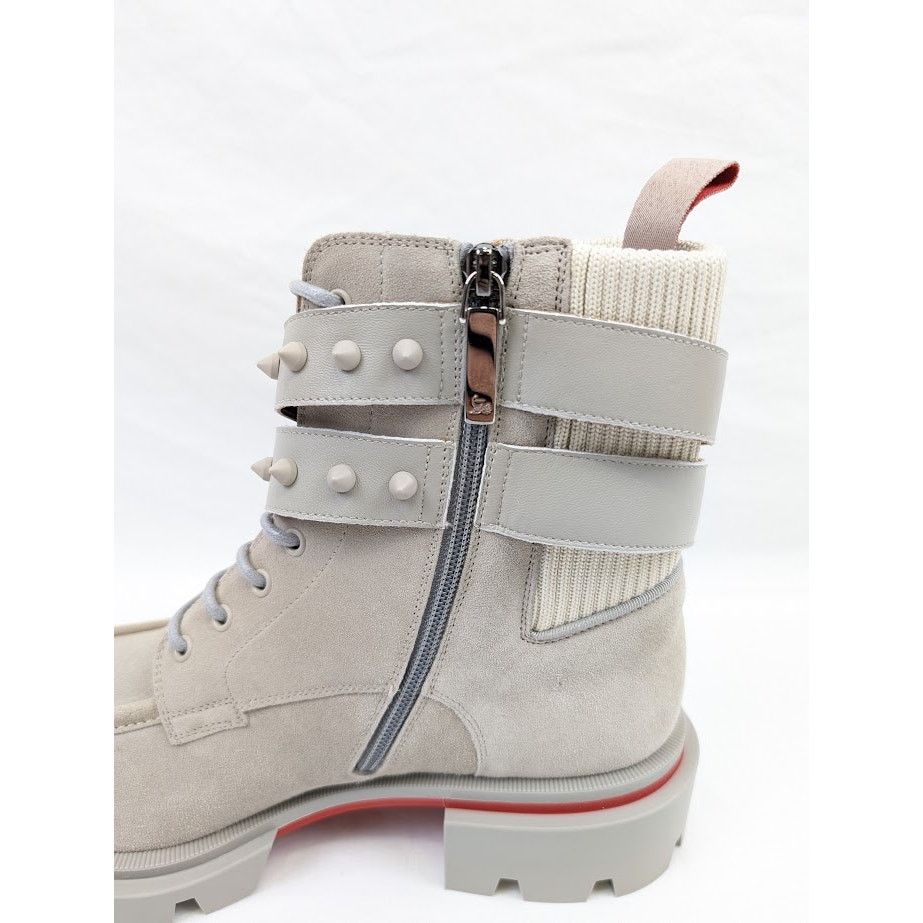 Christian Louboutin o1rshd1 Calf Our Fight Flat Boots in Goose Size US 10 / EU 43 - 13 Thumbnail
