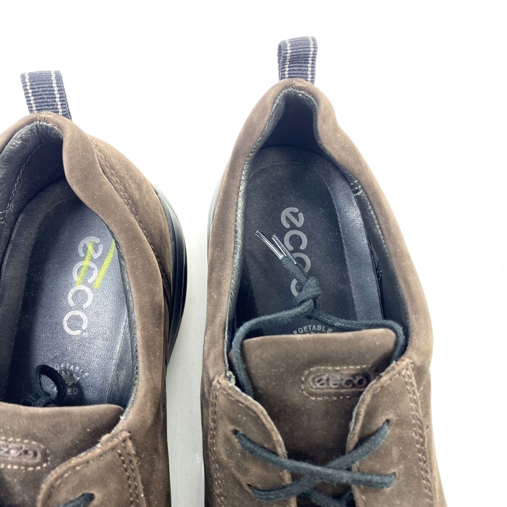 Ecco ECCO Womens Sneakers 8 / 40 Brown Suede Bicycle Toe Made in Portugal Size US 8 / IT 38 - 5 Thumbnail