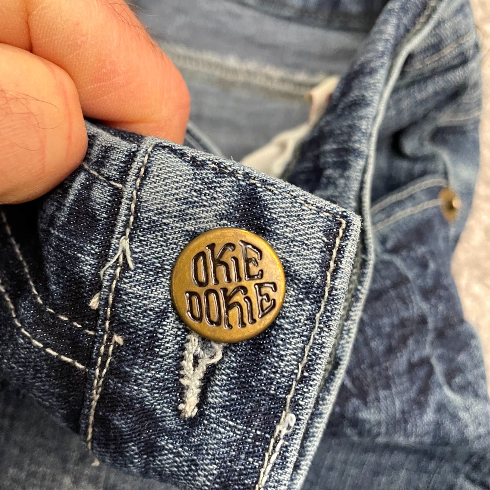 Vintage Okie Dokie Jeans Womens Bootcut Denim 28 Blue 100% Cotton Mid Rise 29x28 Casual Size 28" / US 6 / IT 42 - 3 Thumbnail