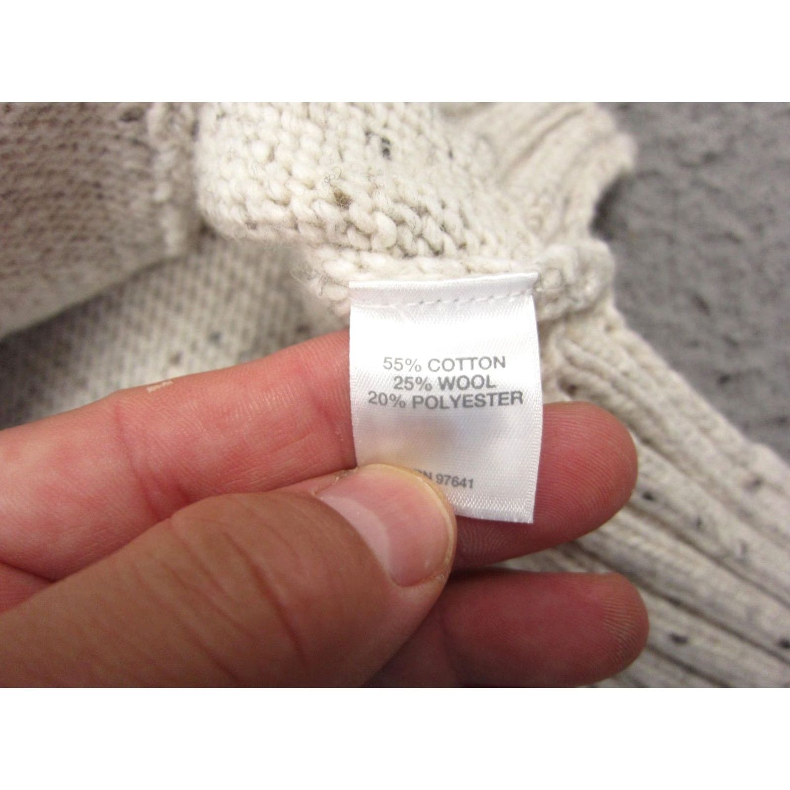 J. Jill J.Jill Sweater Womens XS Creme Mock Neck Pullover Casual Knit Pattern Solid Pullover 80s 90s City Classic Womens XS Beige Size XS / US 0-2 / IT 36-38 - 6 Thumbnail