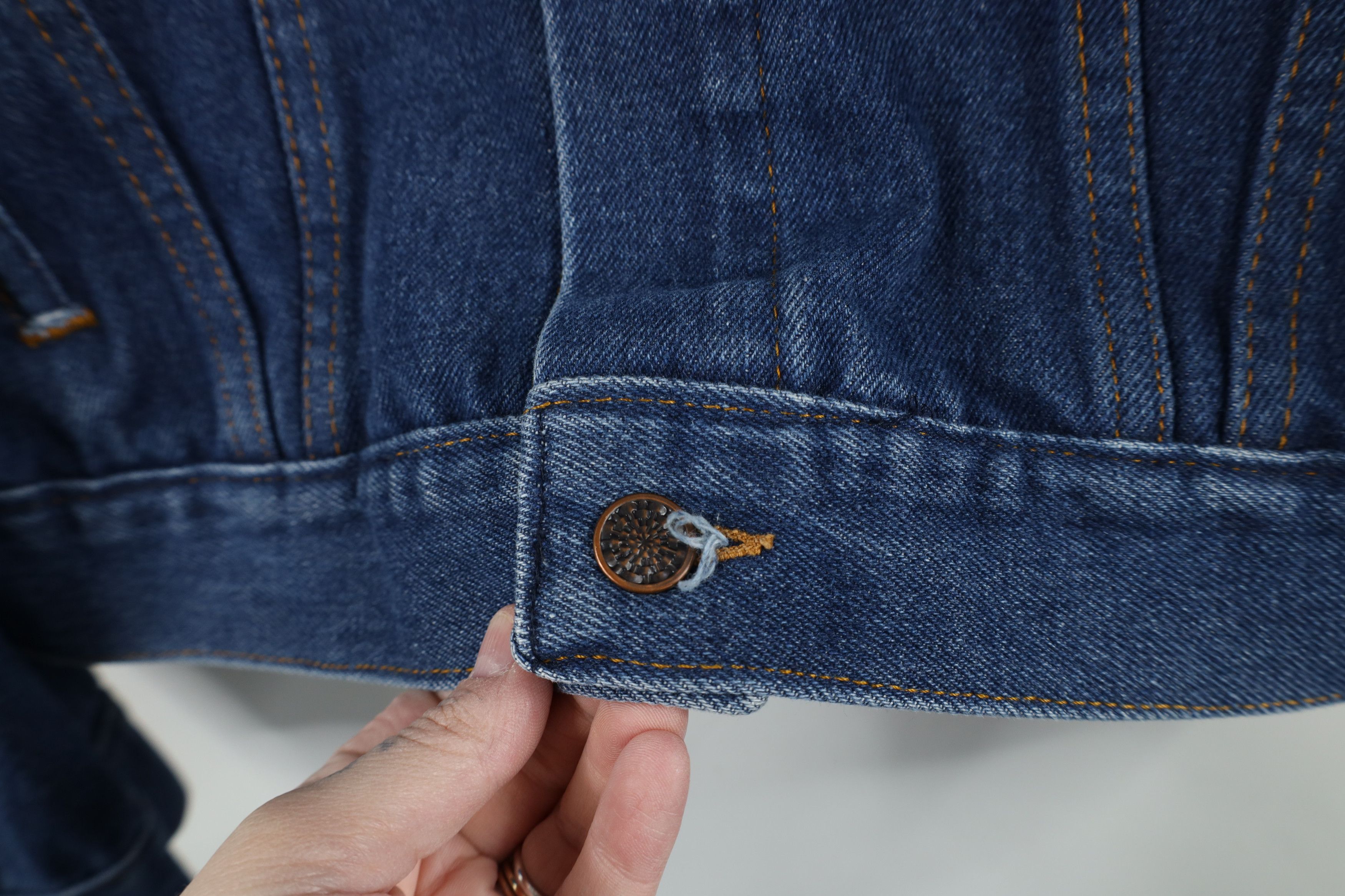 Vintage Vintage 60s 70s Streetwear Jean Trucker Jacket Blue USA Size US L / EU 52-54 / 3 - 4 Thumbnail
