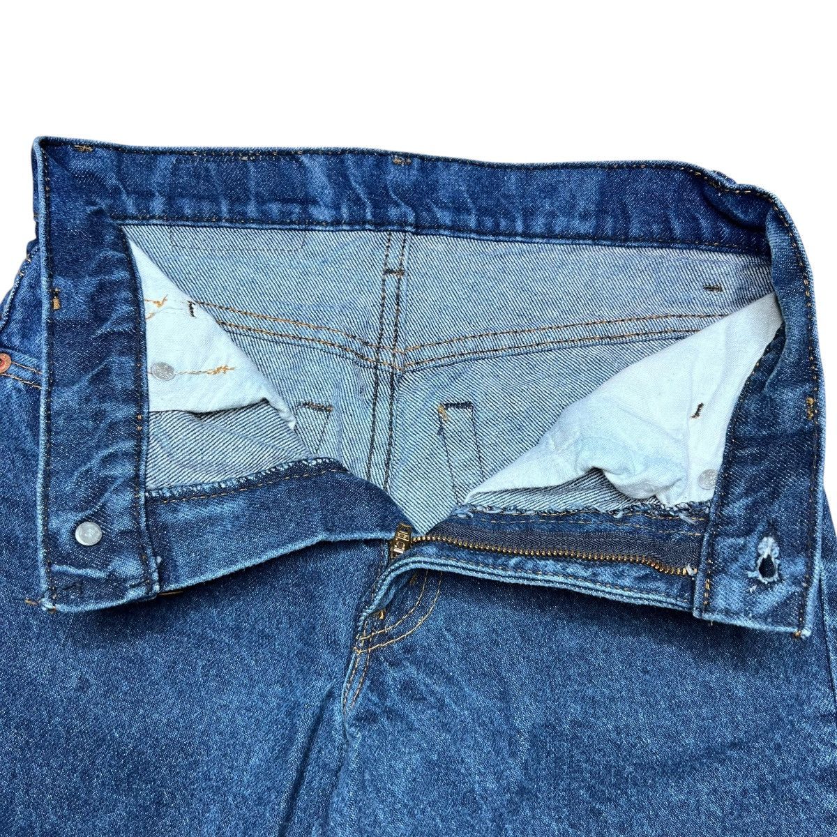 Levi's Vtg 1980s Levi’s 720 Zipper Fly Student USA Blue Denim Pants Size 27" / US 4 / IT 40 - 3 Thumbnail