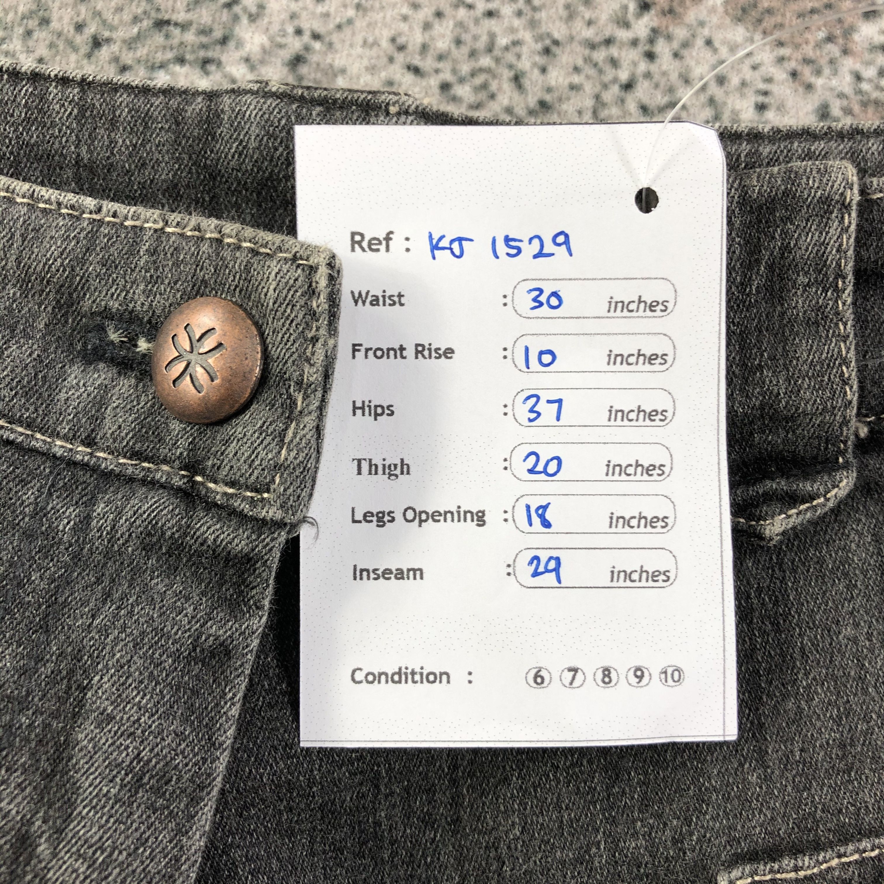 Japanese Brand Japanese Brand Givy Jeans Flare Denim KJ1529 Size US 30 / EU 46 - 10 Thumbnail