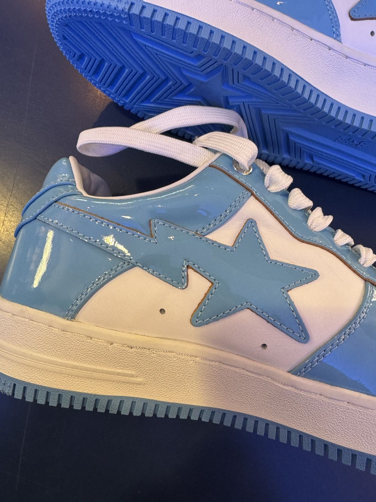 Bape BAPE STA Patent Leather Baby Blue Size US 9.5 / EU 42-43 - 7 Thumbnail