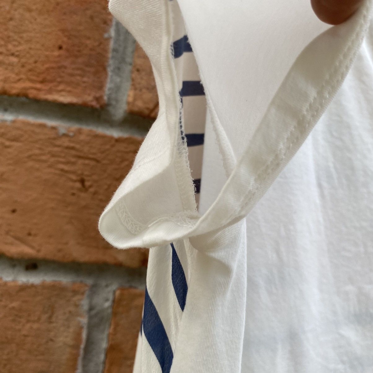 Max Mara Max Mara Striped Tee with Floral Appliqué Size M / US 6-8 / IT 42-44 - 6 Thumbnail