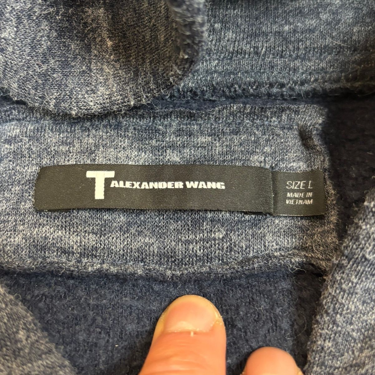 Alexander Wang T by Alexander Wang Full Zip Hoodie Women's Large Minimalist Size L / US 10 / IT 46 - 4 Thumbnail