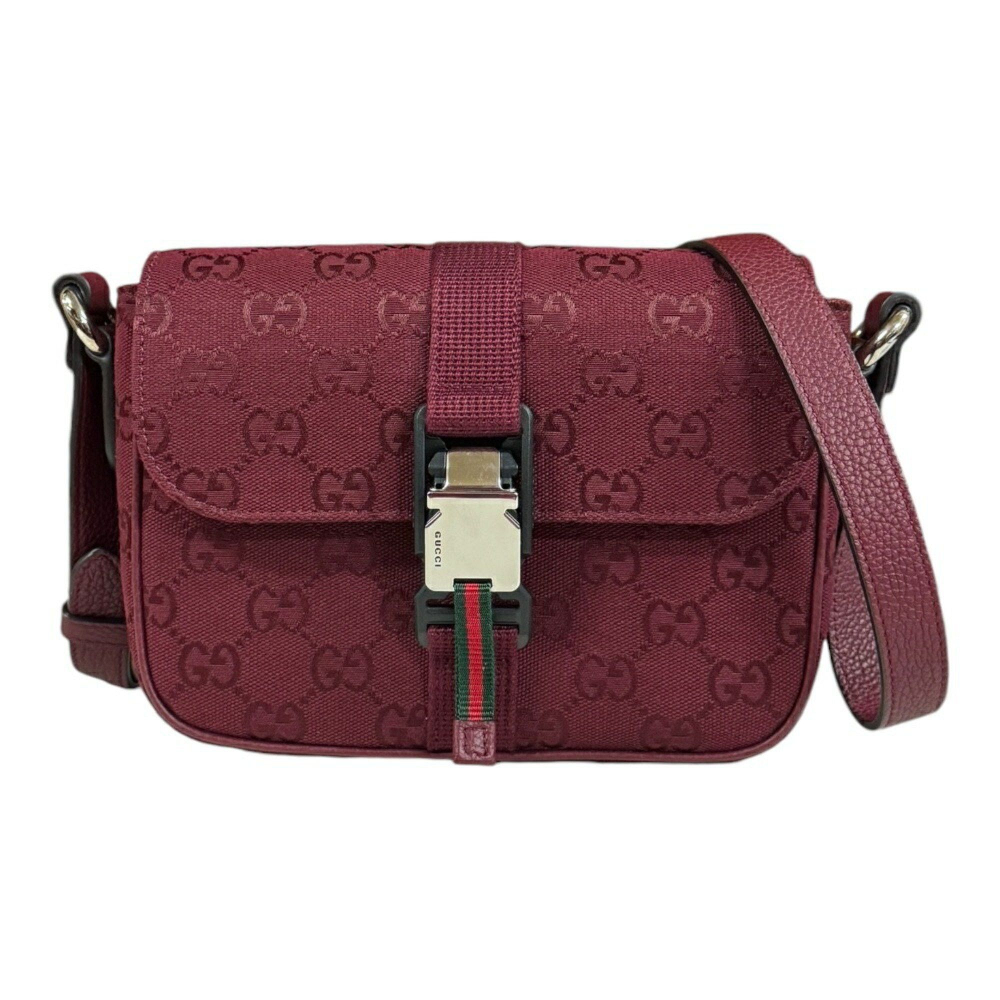 Gucci Gucci Shoulder Bag GG Canvas 802100 Red Men's GUCCI Size ONE SIZE - 1 Thumbnail