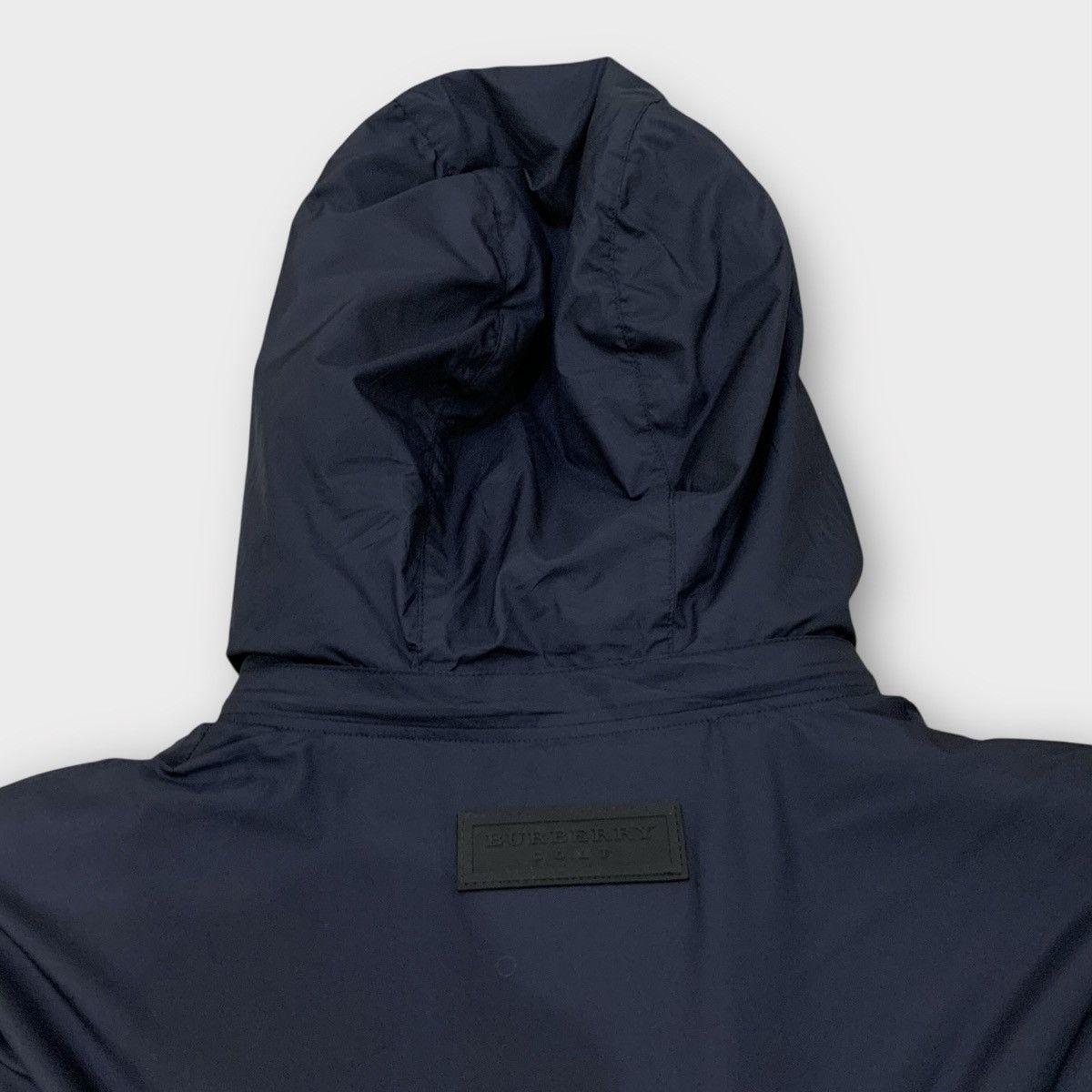 Burberry BURBERRY GOLF NAVY HOODIE LIGHT JACKET Size L / US 10 / IT 46 - 10 Thumbnail