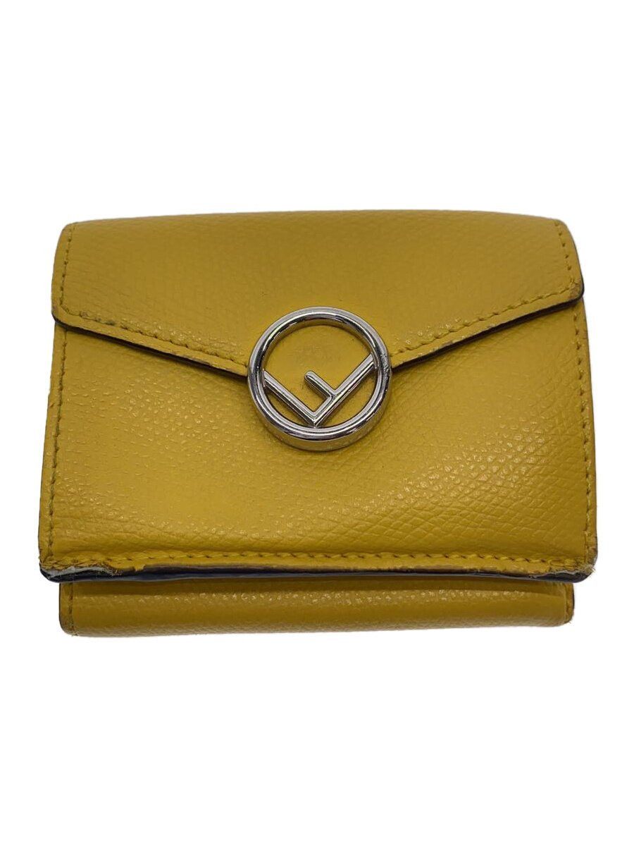 Fendi Fendi F Tri-Fold Wallet Yellow Size ONE SIZE - 1 Thumbnail